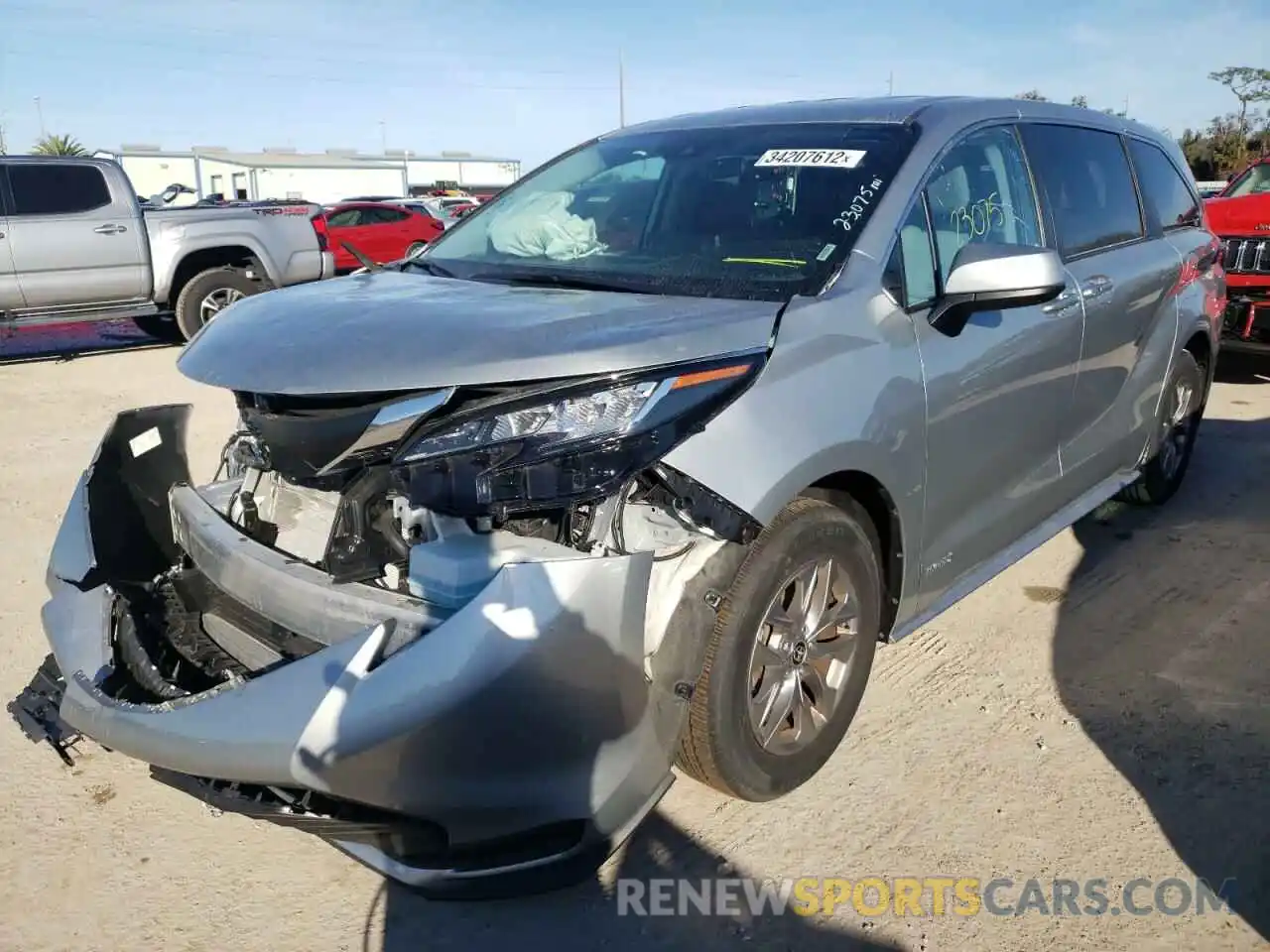 2 Photograph of a damaged car 5TDKRKEC7MS035974 TOYOTA SIENNA 2021