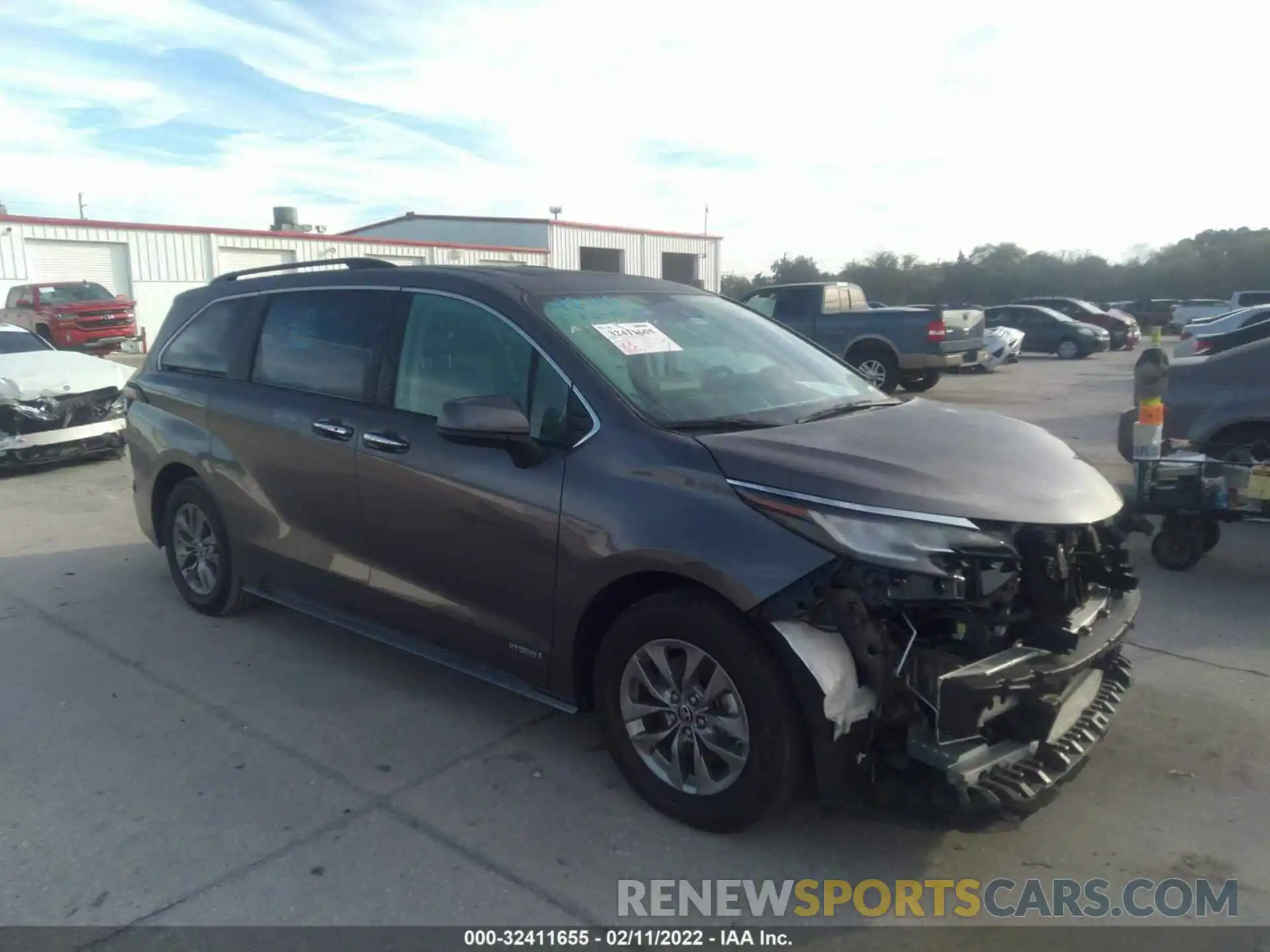 1 Photograph of a damaged car 5TDYRKEC0MS006438 TOYOTA SIENNA 2021