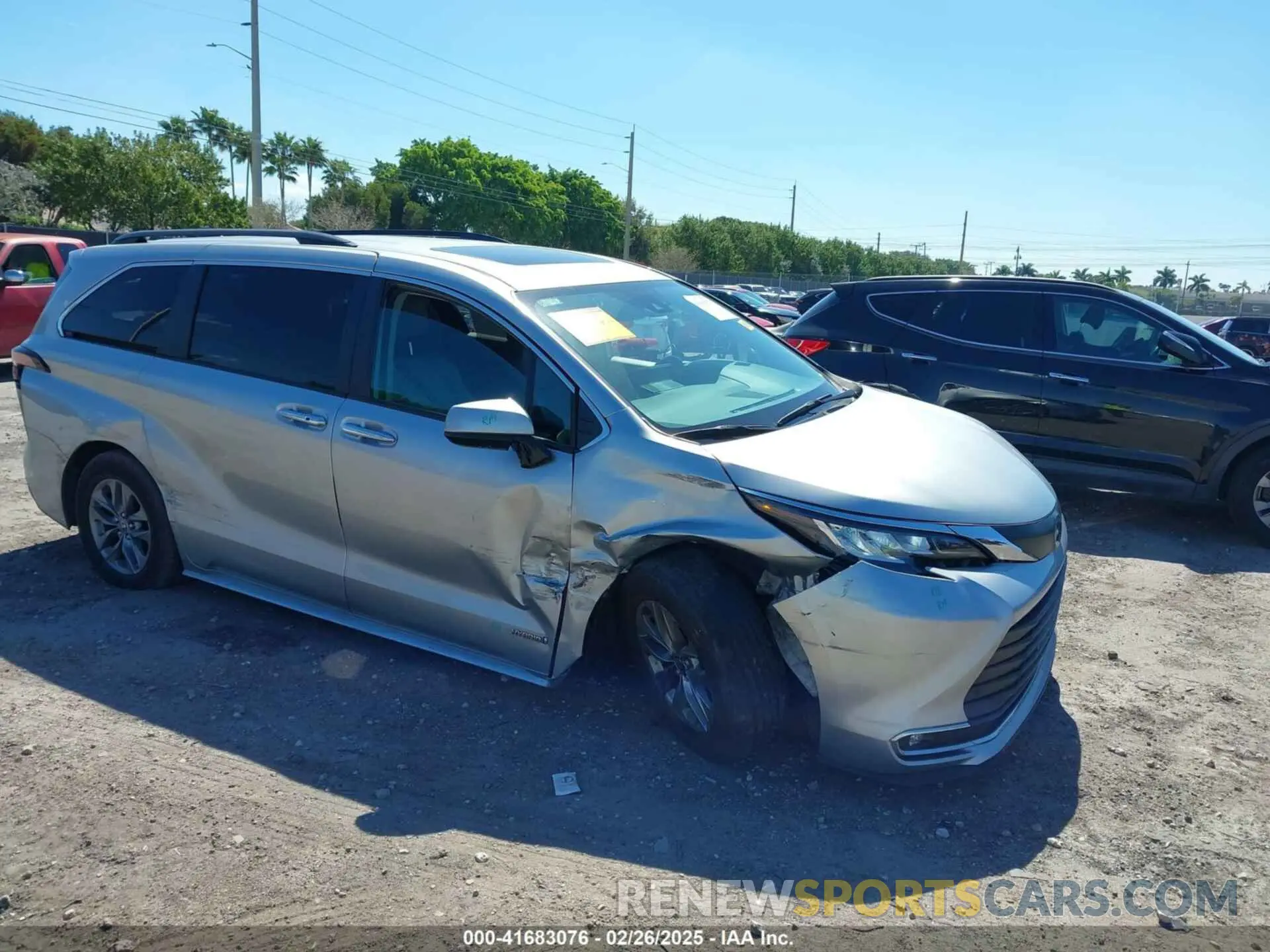 1 Photograph of a damaged car 5TDYRKEC3MS071400 TOYOTA SIENNA 2021