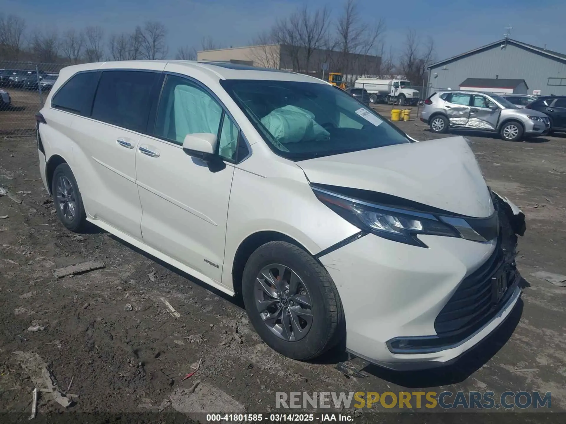 1 Photograph of a damaged car 5TDYRKEC4MS029723 TOYOTA SIENNA 2021