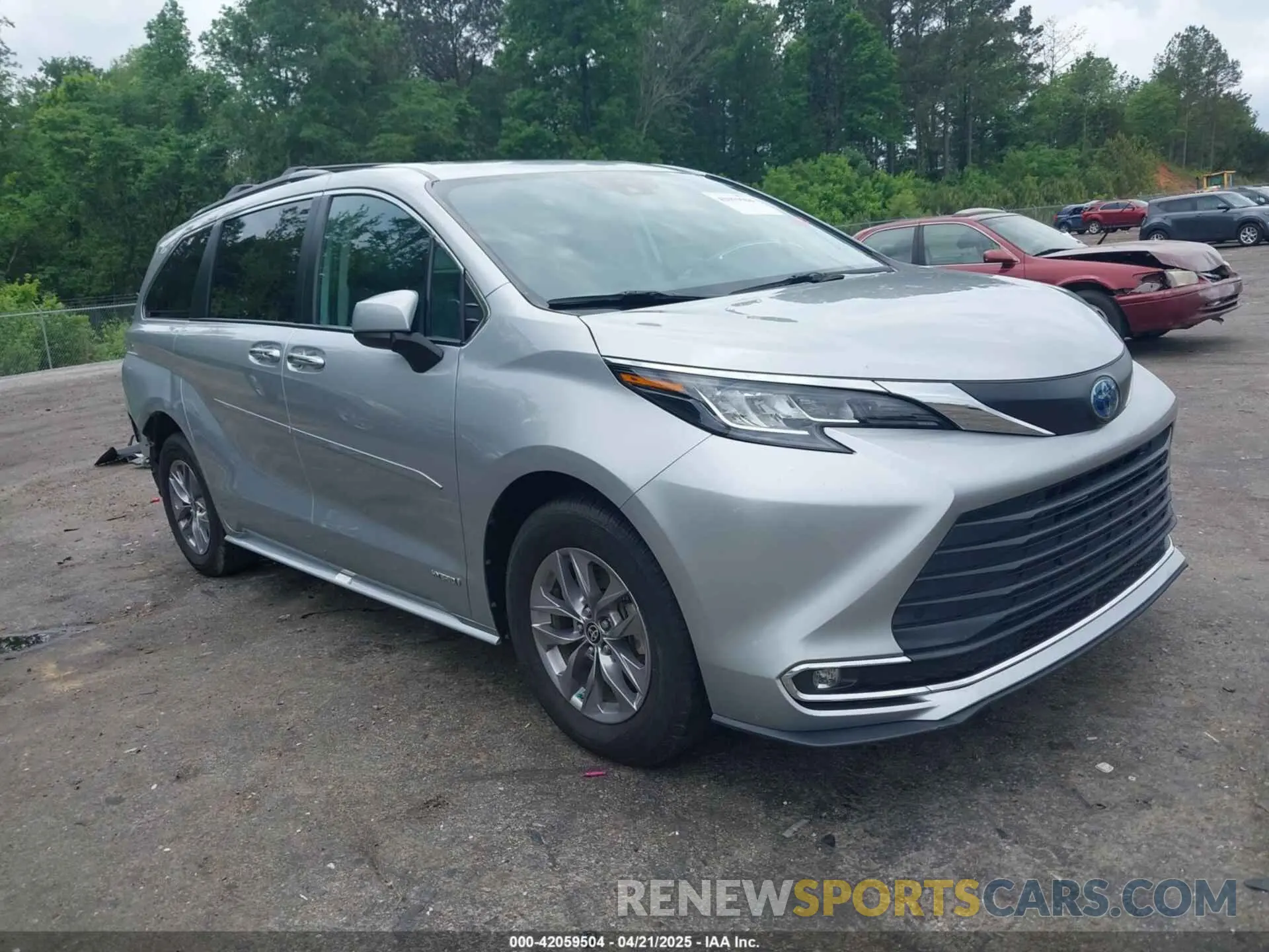 1 Photograph of a damaged car 5TDYRKEC4MS043539 TOYOTA SIENNA 2021