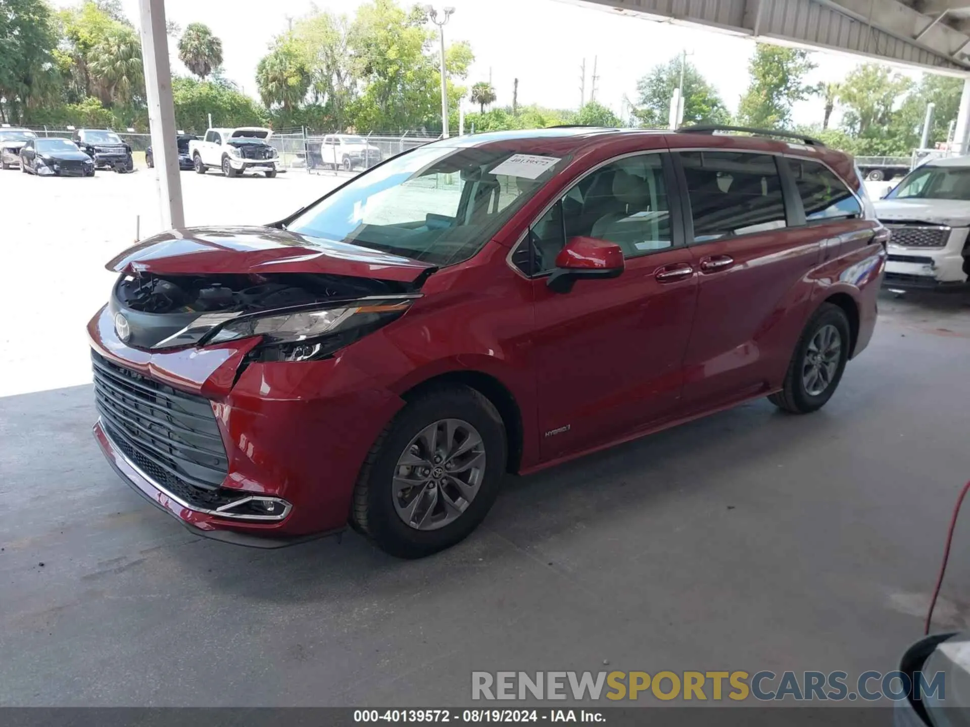 2 Photograph of a damaged car 5TDYRKEC5MS050628 TOYOTA SIENNA 2021