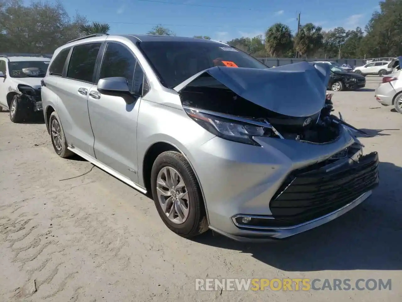 1 Photograph of a damaged car 5TDYRKEC6MS013040 TOYOTA SIENNA 2021