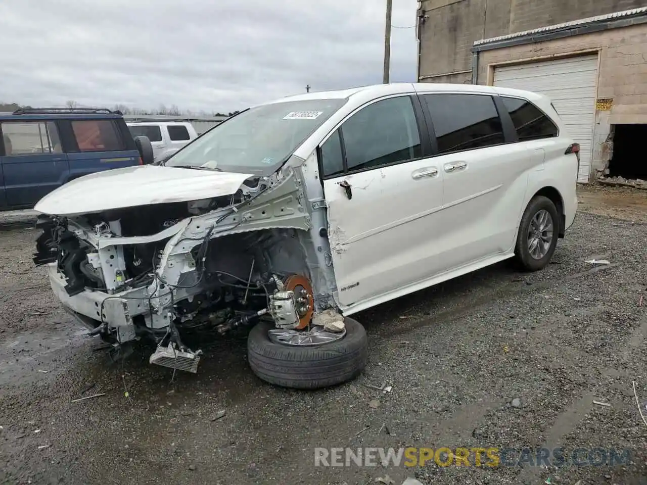 1 Photograph of a damaged car 5TDYRKEC8MS013069 TOYOTA SIENNA 2021