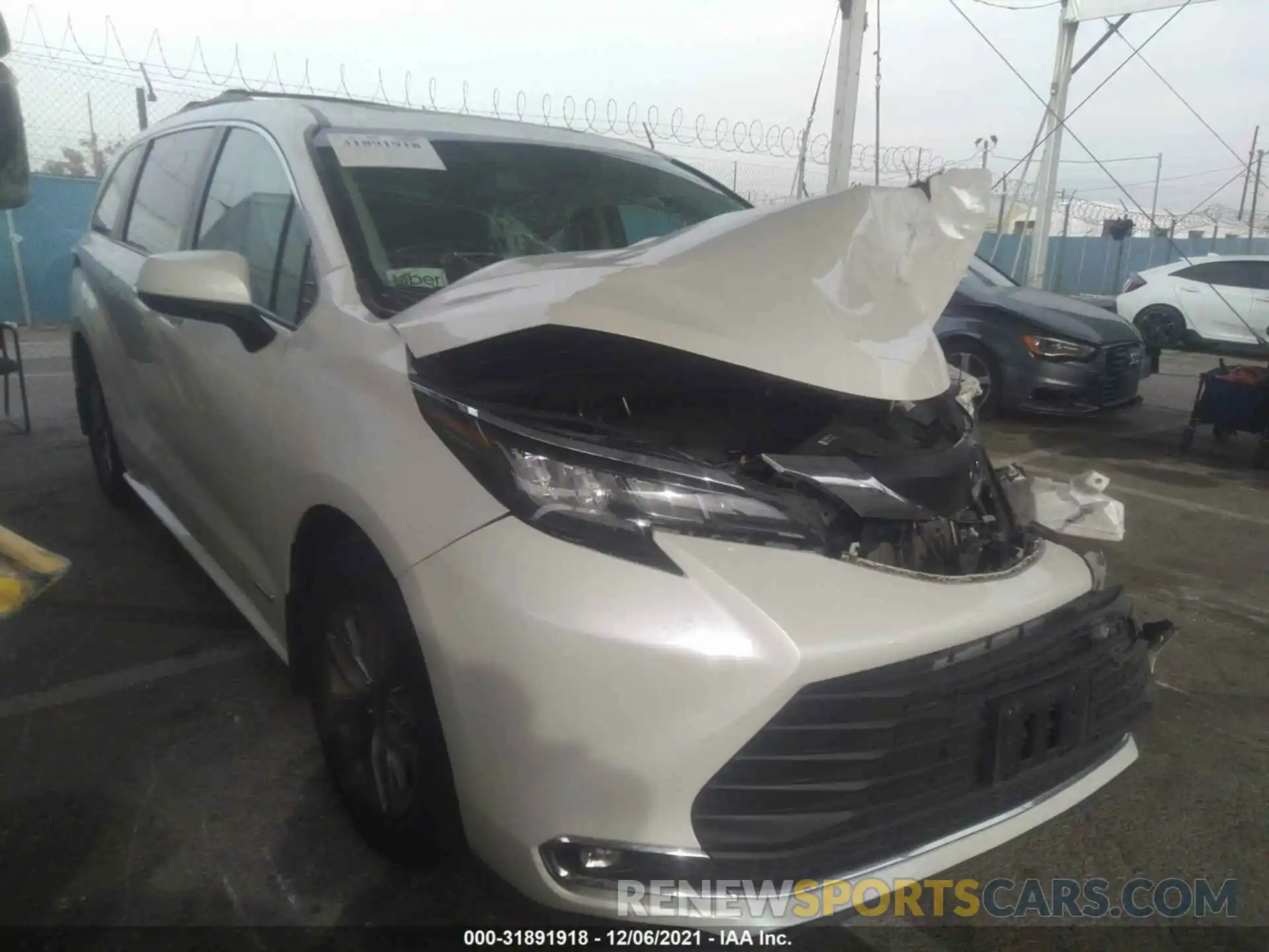 1 Photograph of a damaged car 5TDYRKEC8MS049067 TOYOTA SIENNA 2021