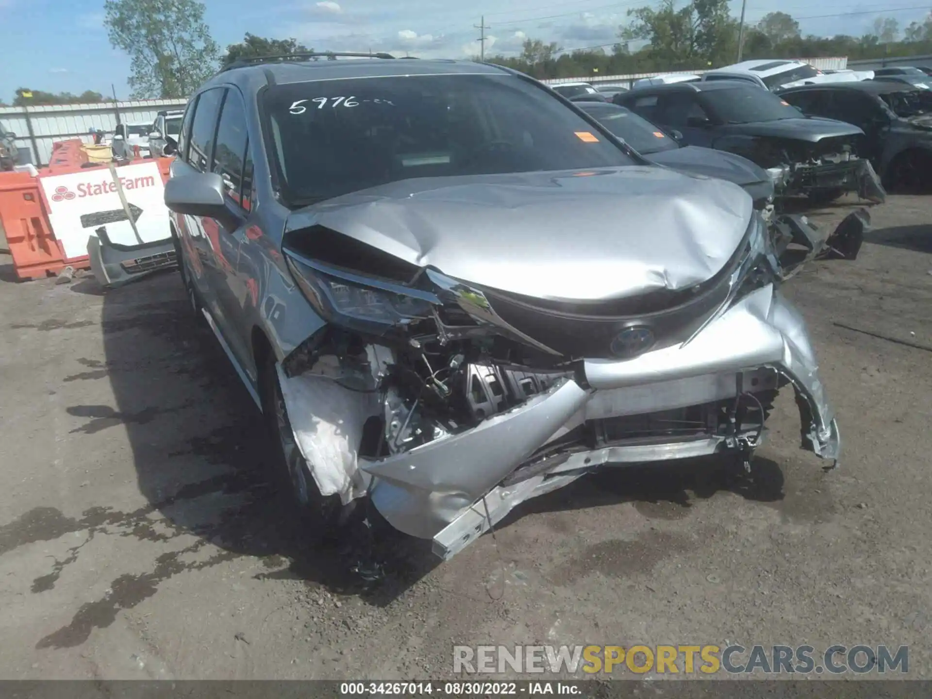 6 Photograph of a damaged car 5TDYRKEC9MS061468 TOYOTA SIENNA 2021