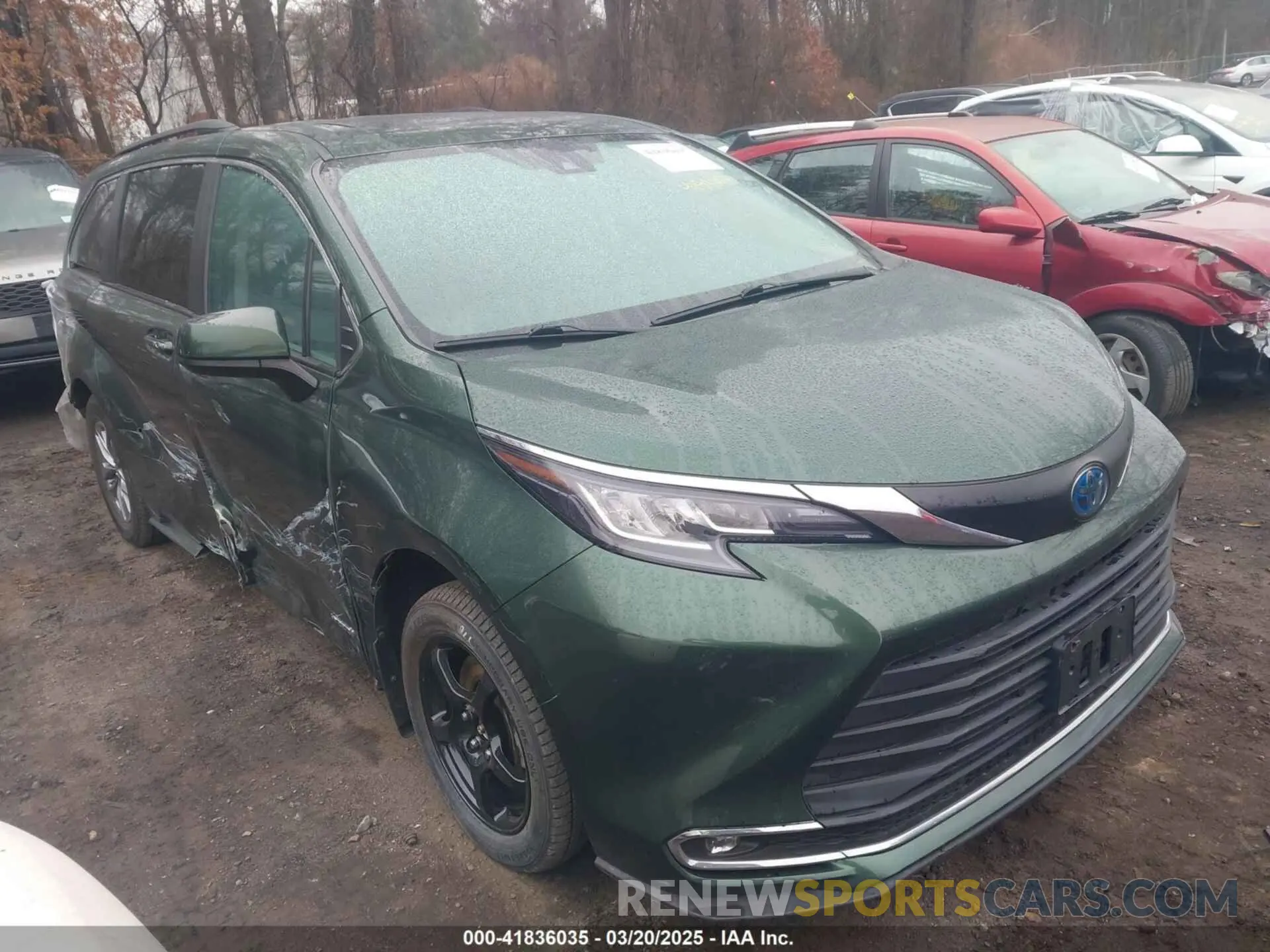 1 Photograph of a damaged car 5TDYRKEC9MS063446 TOYOTA SIENNA 2021