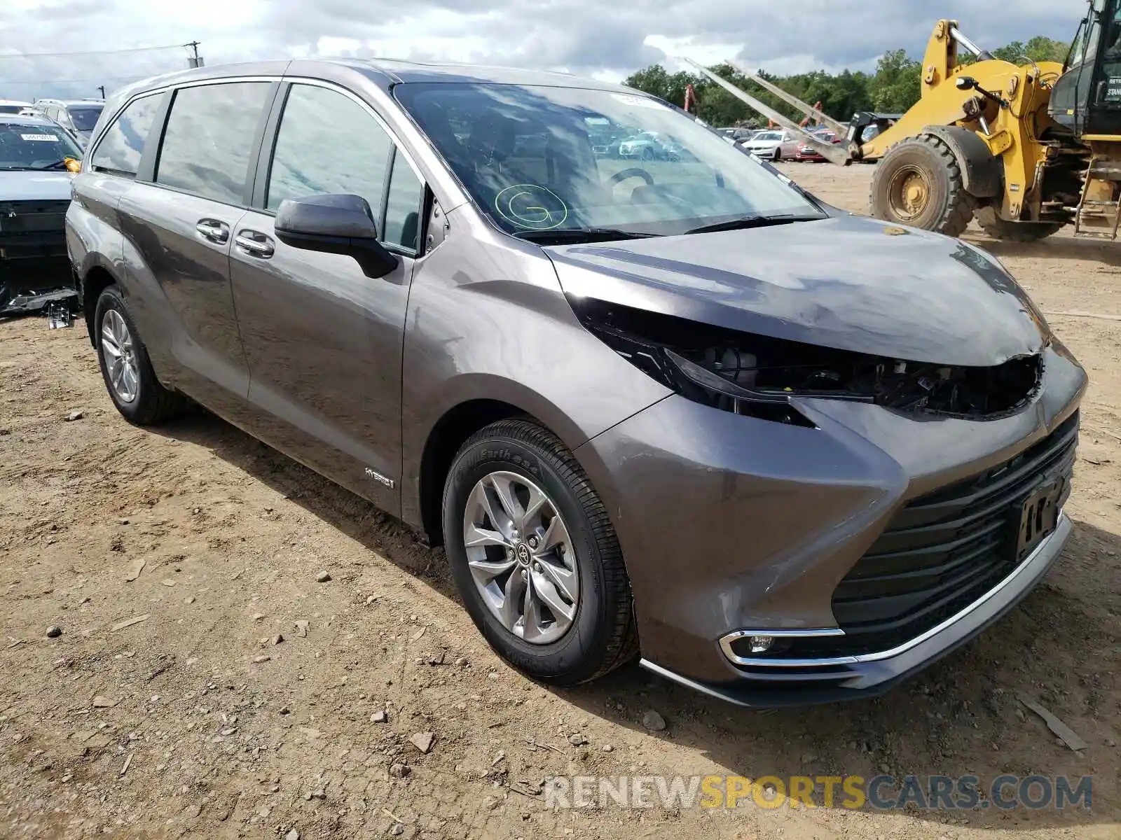 1 Photograph of a damaged car 5TDYSKFC1MS009237 TOYOTA SIENNA 2021