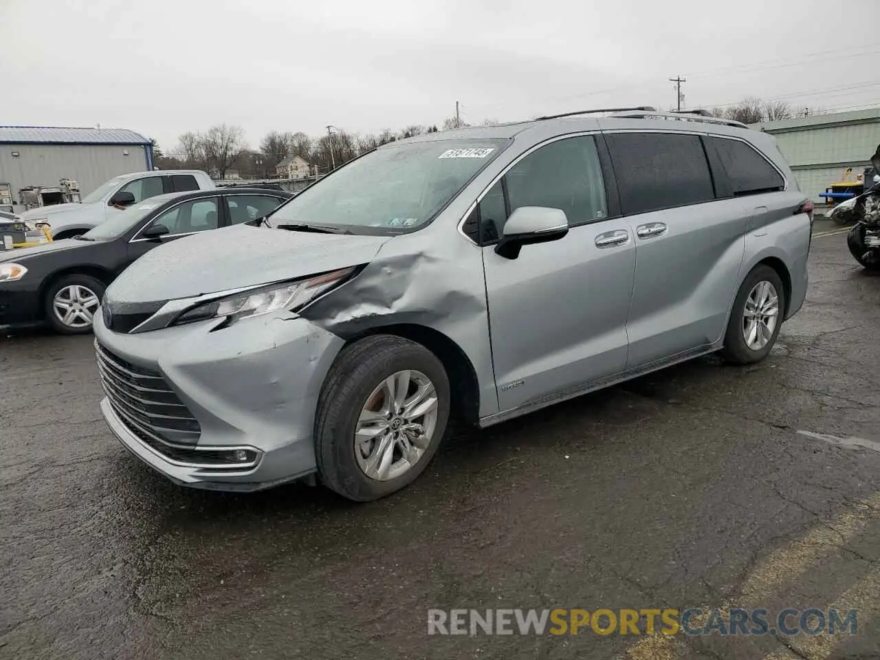 1 Photograph of a damaged car 5TDZRKEC5MS003670 TOYOTA SIENNA 2021