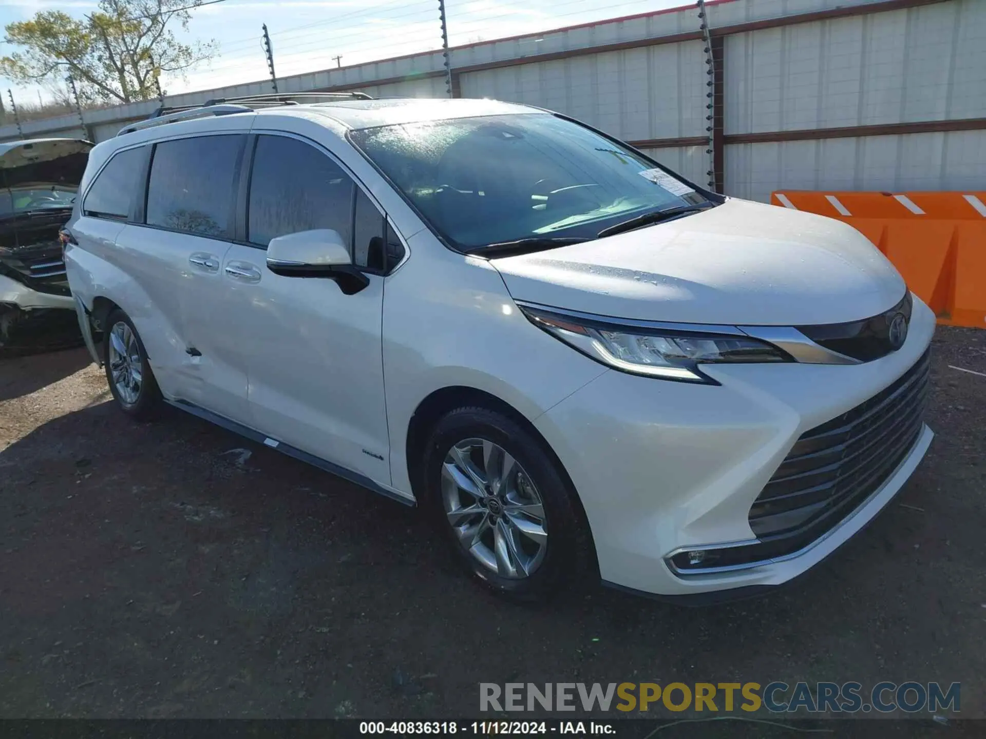1 Photograph of a damaged car 5TDZRKEC7MS038159 TOYOTA SIENNA 2021