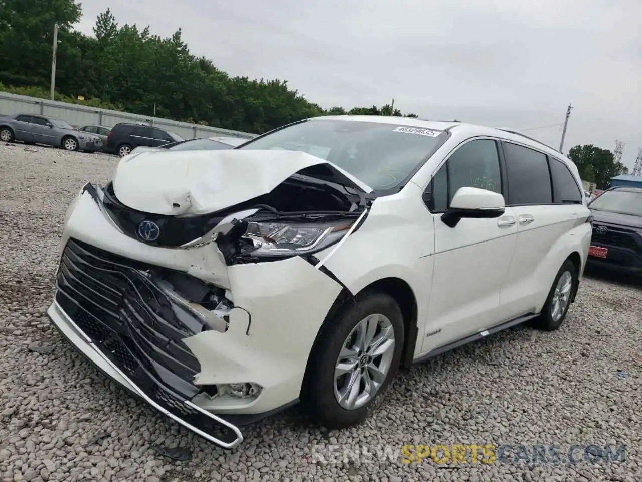 2 Photograph of a damaged car 5TDZRKEC8MS033987 TOYOTA SIENNA 2021