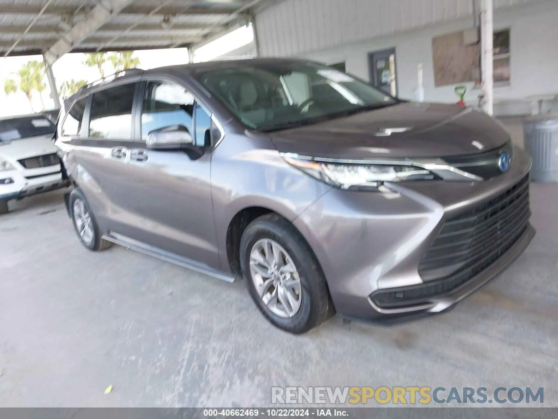 1 Photograph of a damaged car 5TDBRKEC1NS087814 TOYOTA SIENNA 2022
