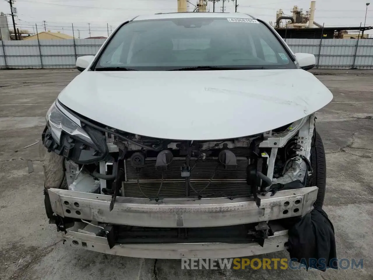 5 Photograph of a damaged car 5TDESKFC8NS041784 TOYOTA SIENNA 2022