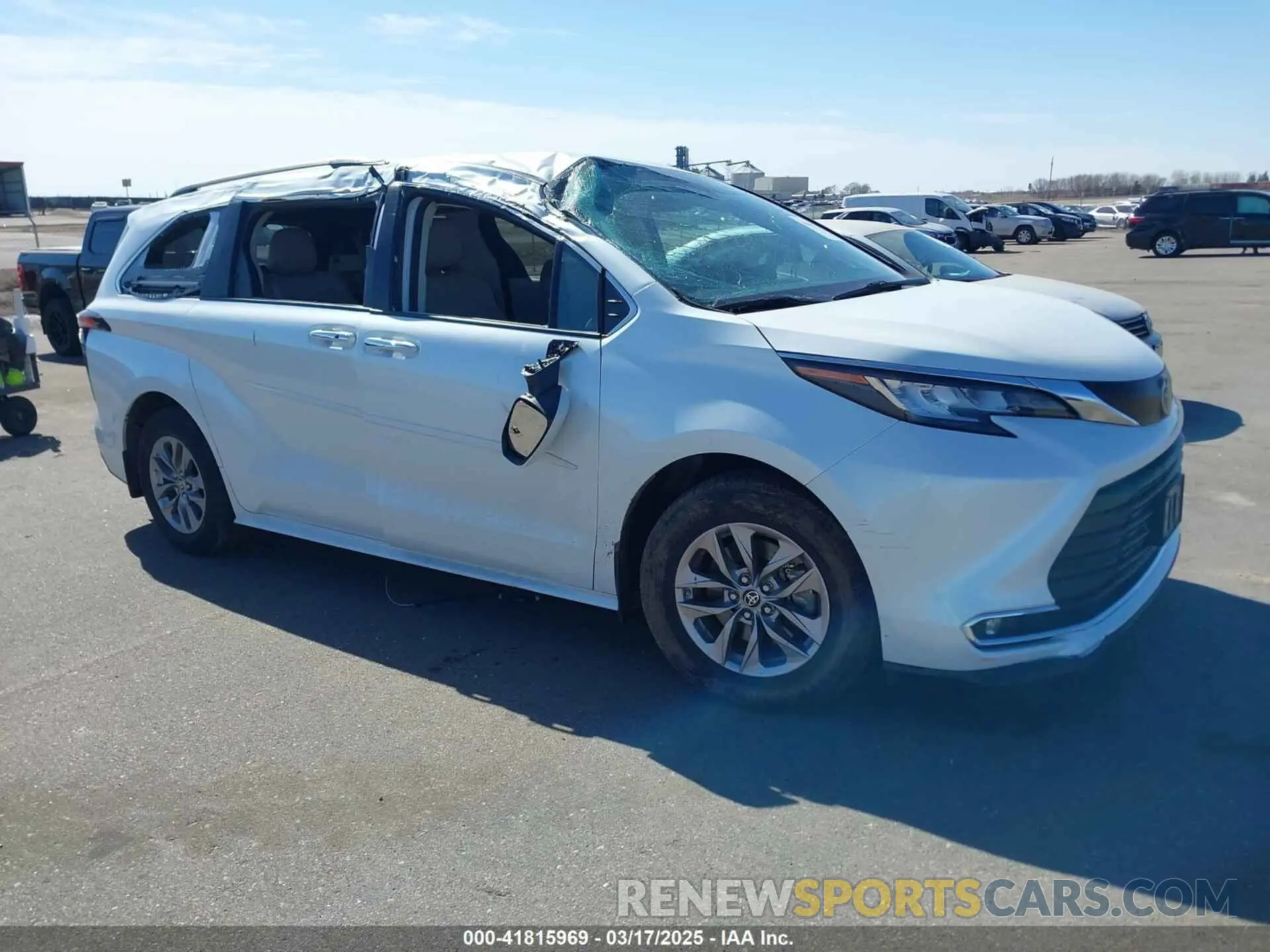 1 Photograph of a damaged car 5TDJSKFC7NS058980 TOYOTA SIENNA 2022