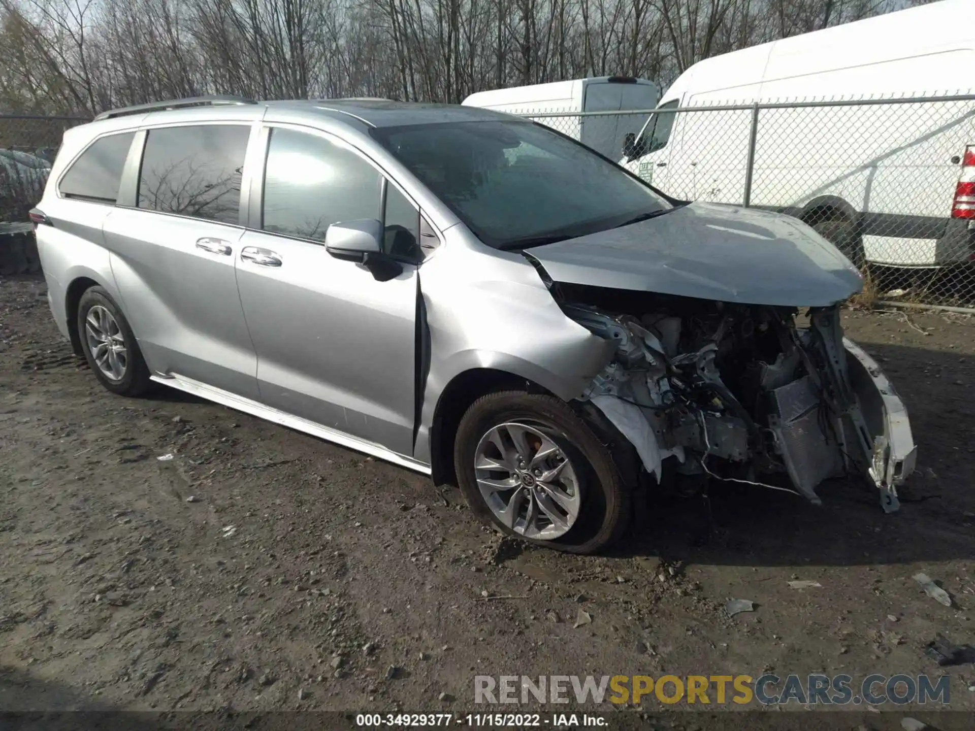 1 Photograph of a damaged car 5TDJSKFC9NS051061 TOYOTA SIENNA 2022