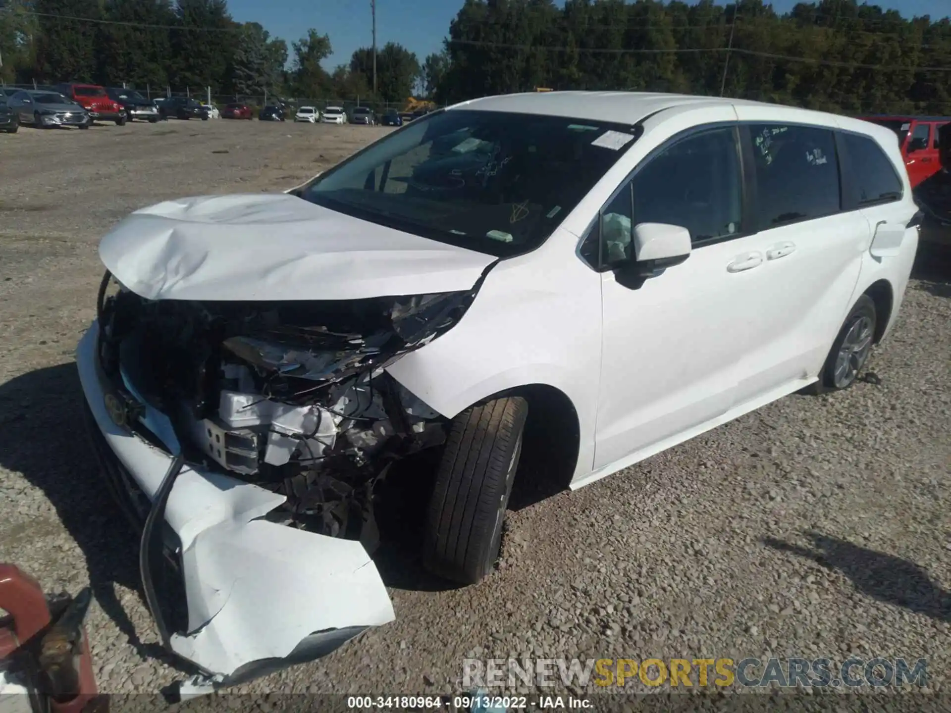 2 Photograph of a damaged car 5TDKRKEC4NS077021 TOYOTA SIENNA 2022