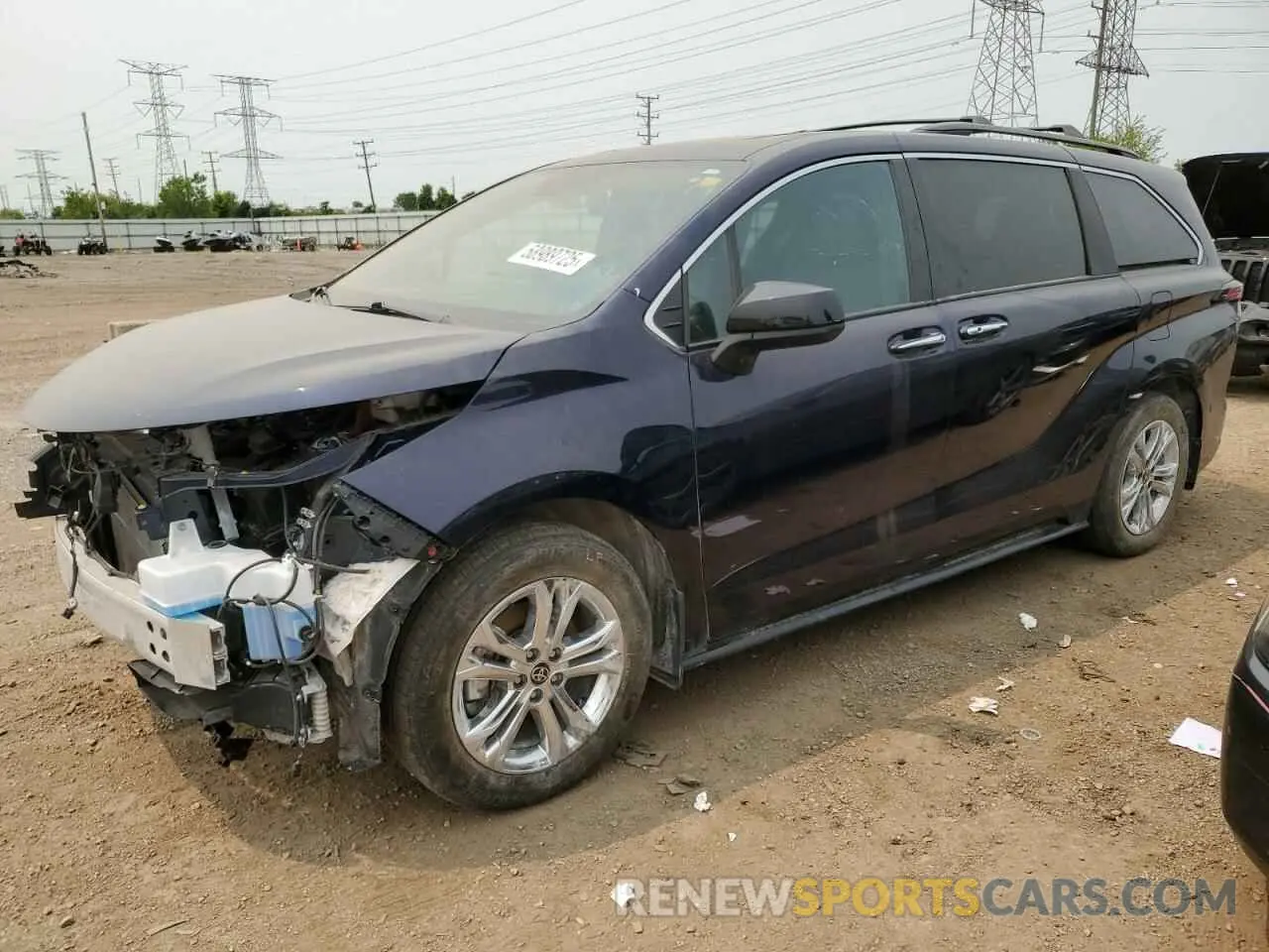 1 Photograph of a damaged car 5TDXSKFC0NS071130 TOYOTA SIENNA 2022