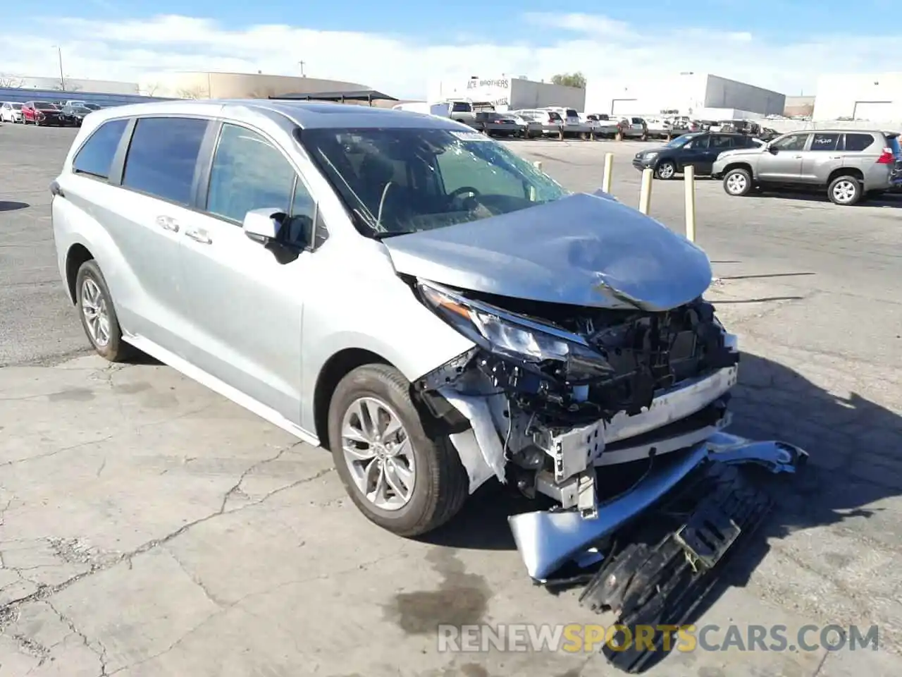 1 Photograph of a damaged car 5TDYRKEC7NS084085 TOYOTA SIENNA 2022