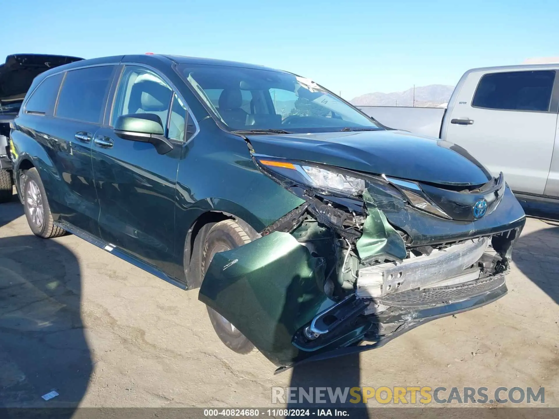 1 Photograph of a damaged car 5TDYRKEC8NS099453 TOYOTA SIENNA 2022