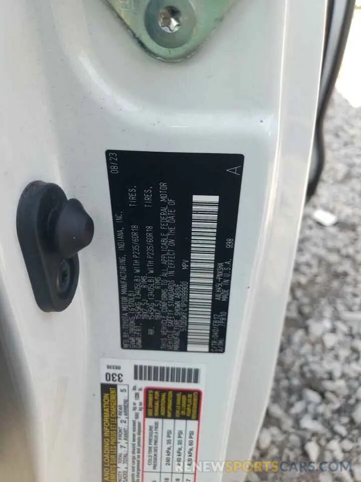 14 Photograph of a damaged car 5TDDSKFC1PS099900 TOYOTA SIENNA 2023