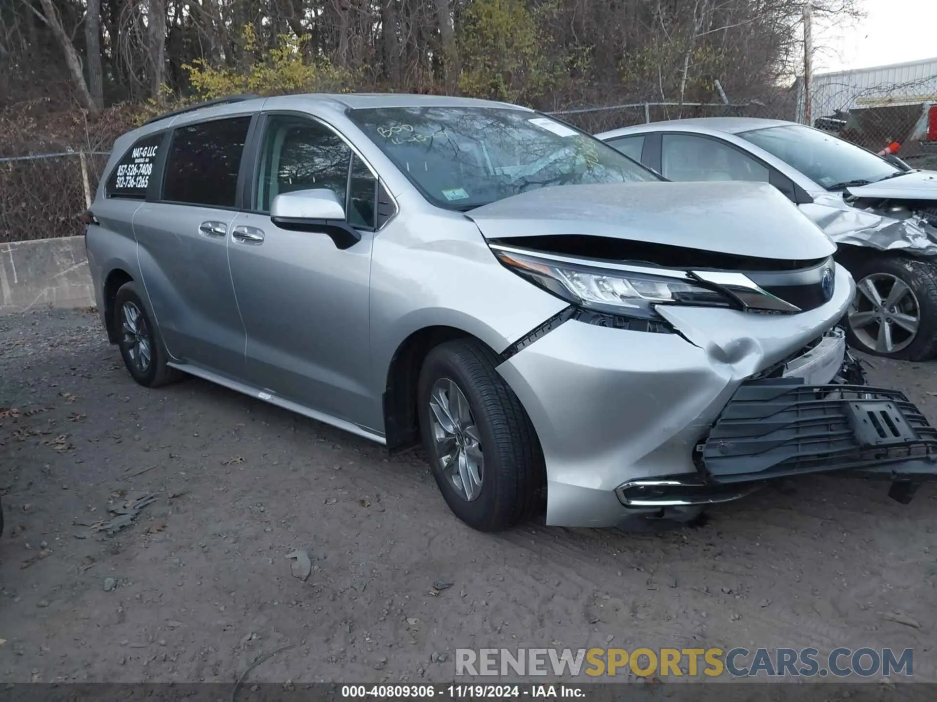 1 Photograph of a damaged car 5TDJSKFC9PS075072 TOYOTA SIENNA 2023