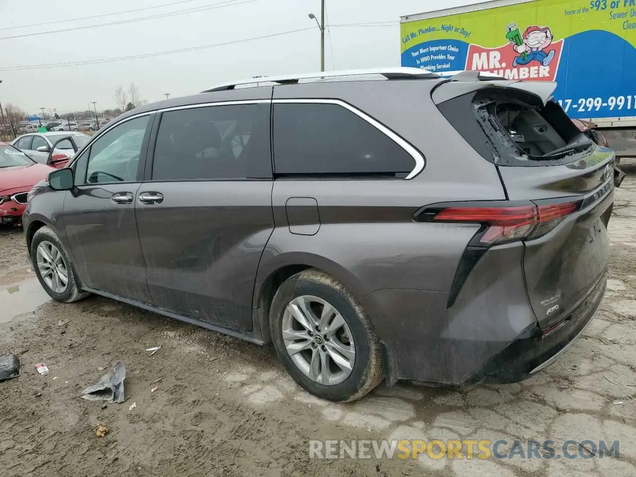 2 Photograph of a damaged car 5TDZSKFCXPS095334 TOYOTA SIENNA 2023