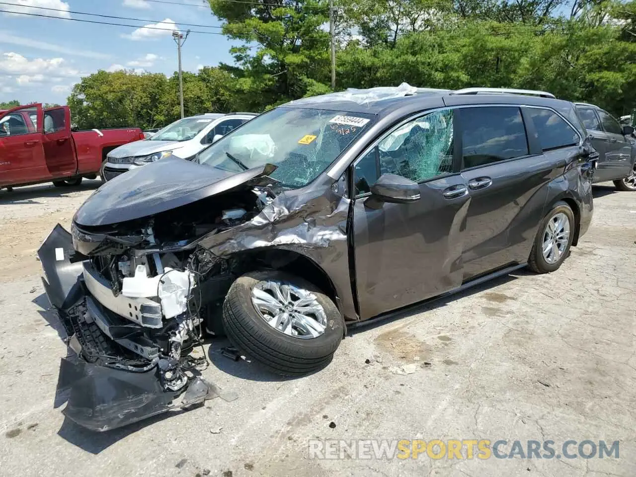 1 Photograph of a damaged car 5TDZSKFC5RS136486 TOYOTA SIENNA 2024