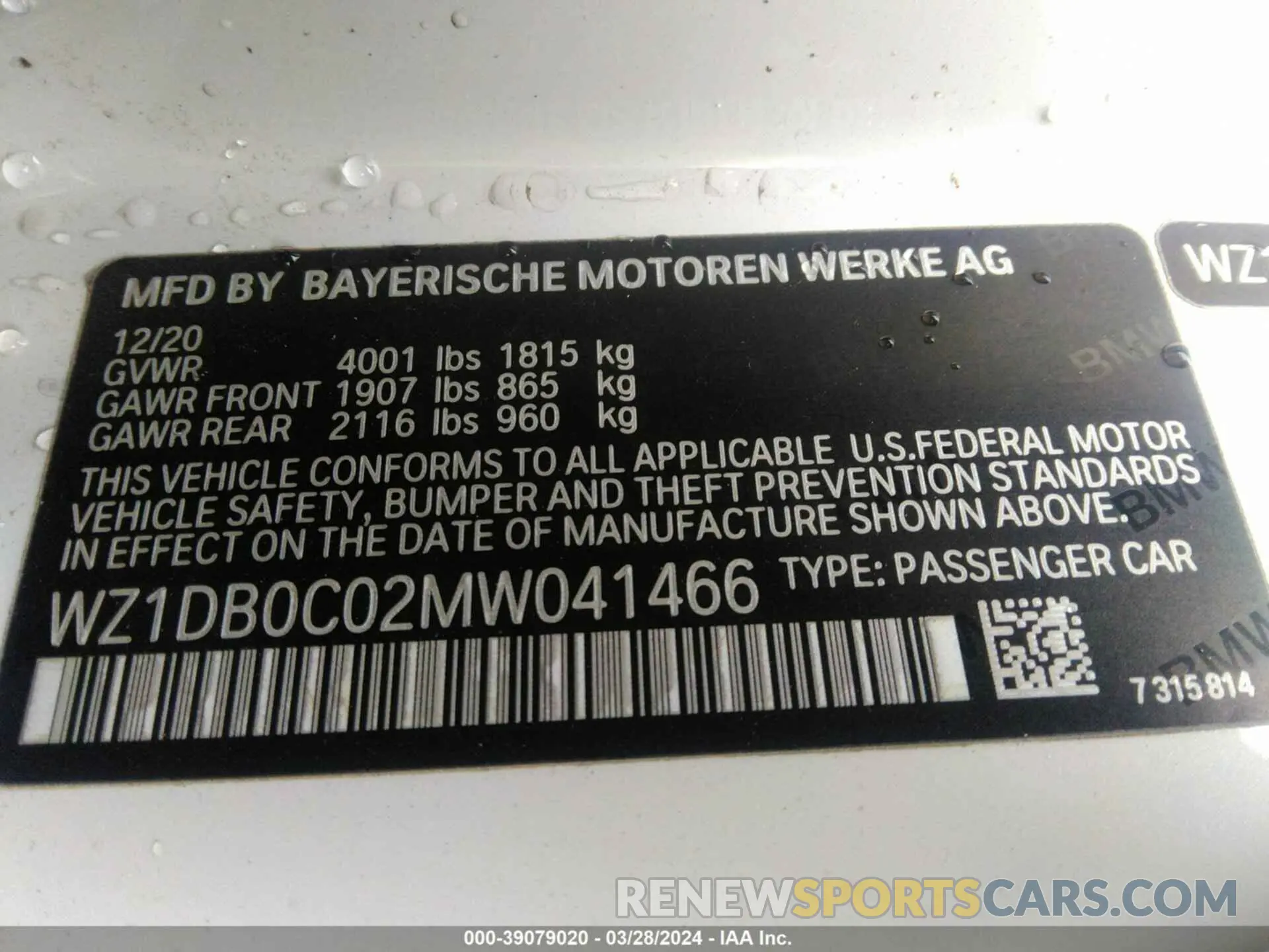9 Photograph of a damaged car WZ1DB0C02MW041466 TOYOTA SUPRA 2021