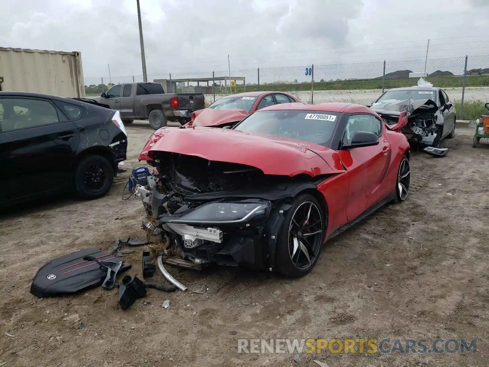 2 Photograph of a damaged car WZ1DB0C05MW034978 TOYOTA SUPRA 2021