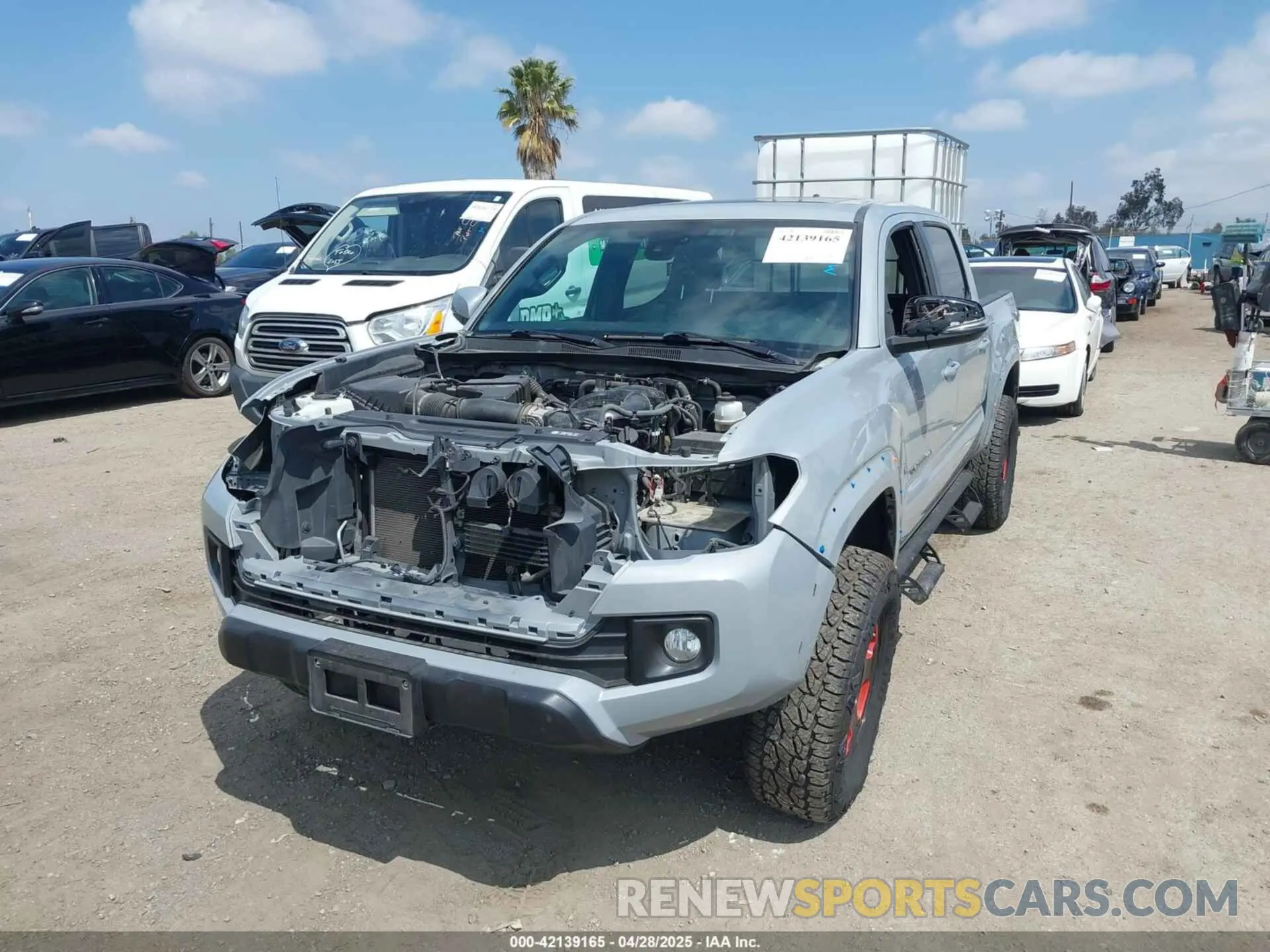 2 Photograph of a damaged car 3TMAZ5CN0KM089437 TOYOTA TACOMA 2019