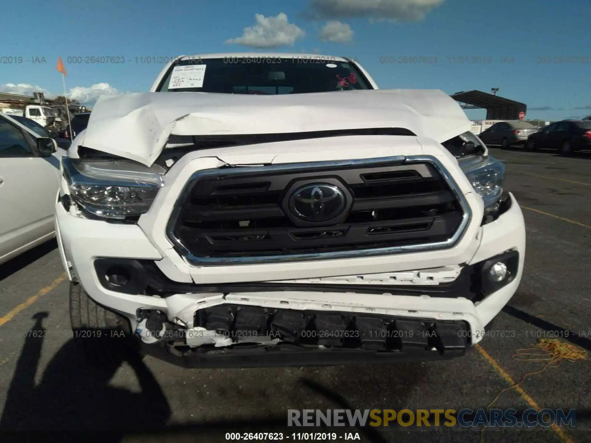 6 Photograph of a damaged car 3TMAZ5CN1KM083484 TOYOTA TACOMA 2019