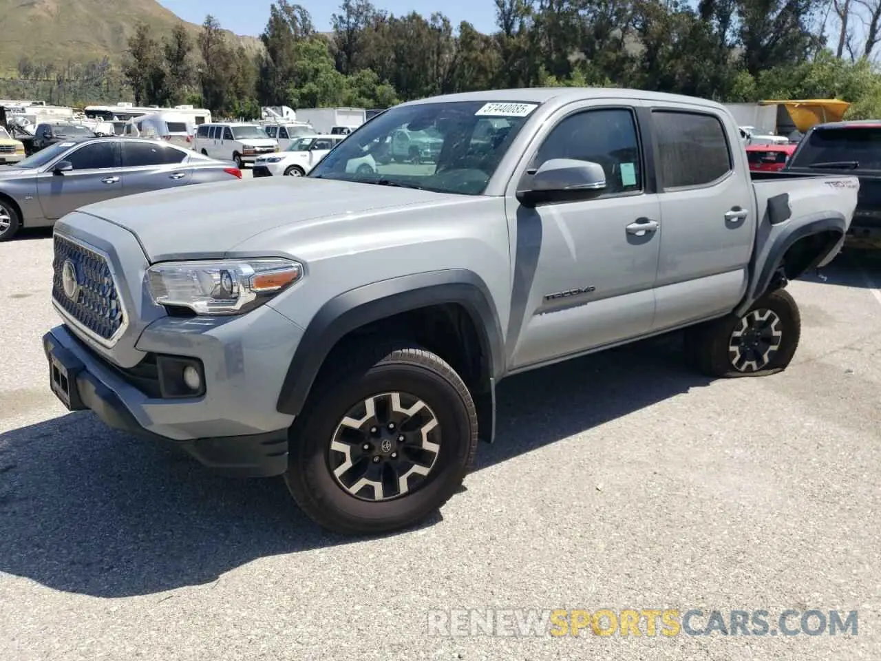 1 Photograph of a damaged car 3TMAZ5CN1KM097143 TOYOTA TACOMA 2019