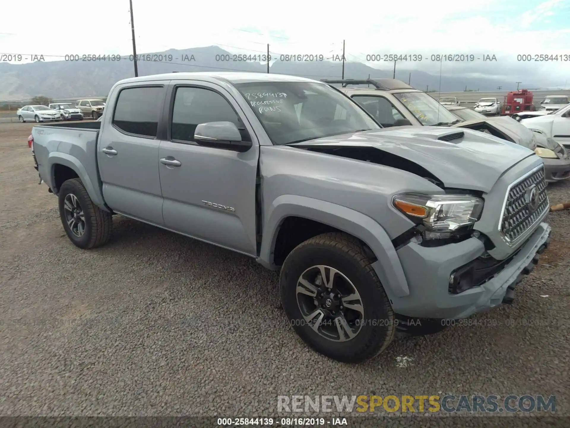 1 Photograph of a damaged car 3TMAZ5CN2KM088645 TOYOTA TACOMA 2019