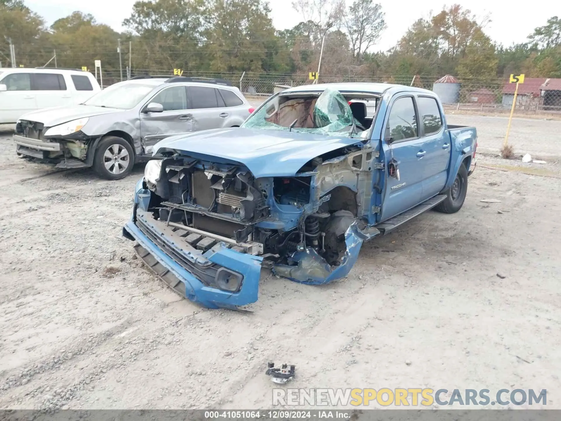 2 Photograph of a damaged car 3TMAZ5CN3KM106375 TOYOTA TACOMA 2019