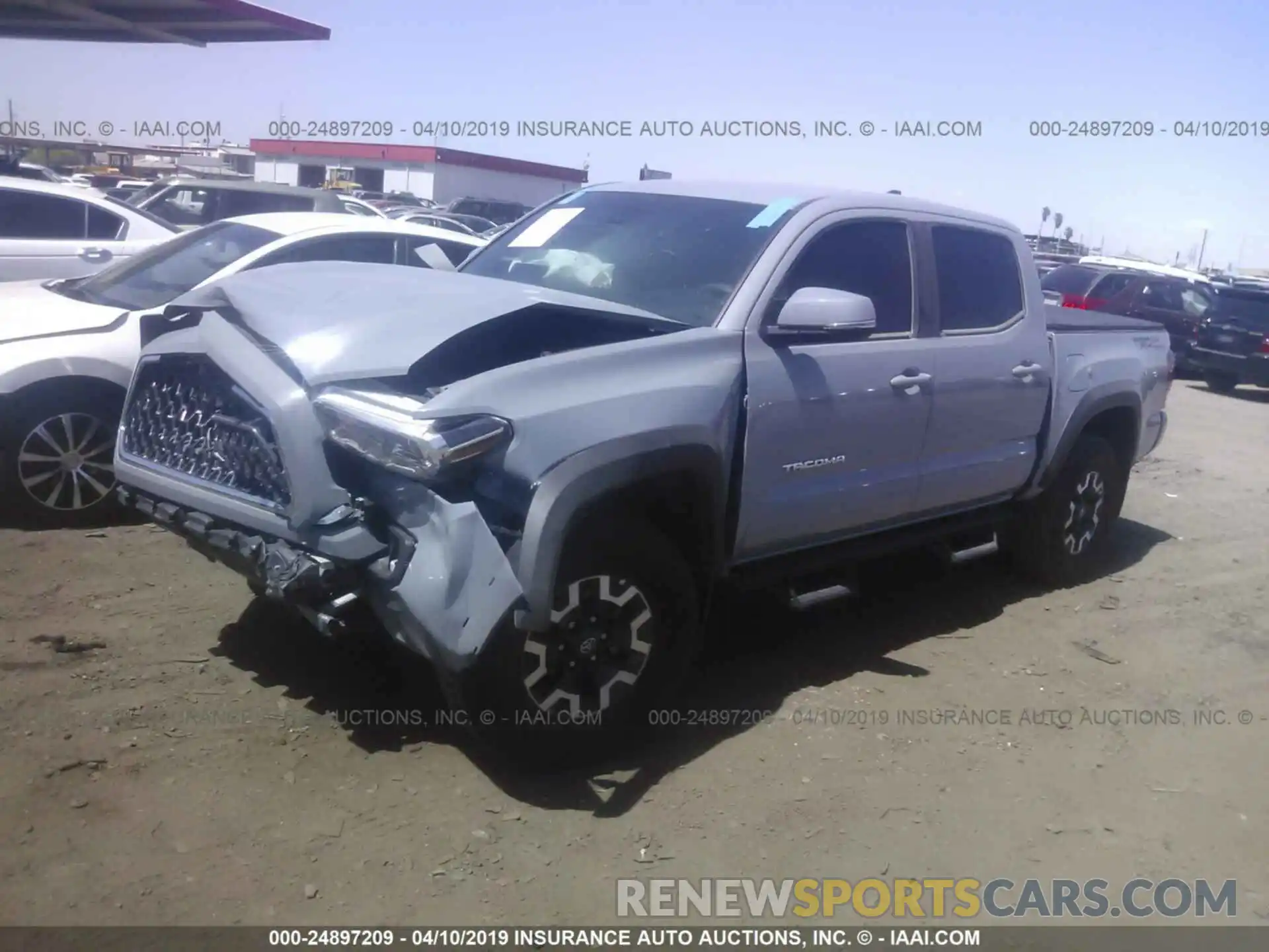 2 Photograph of a damaged car 3TMAZ5CN4KM083527 TOYOTA TACOMA 2019