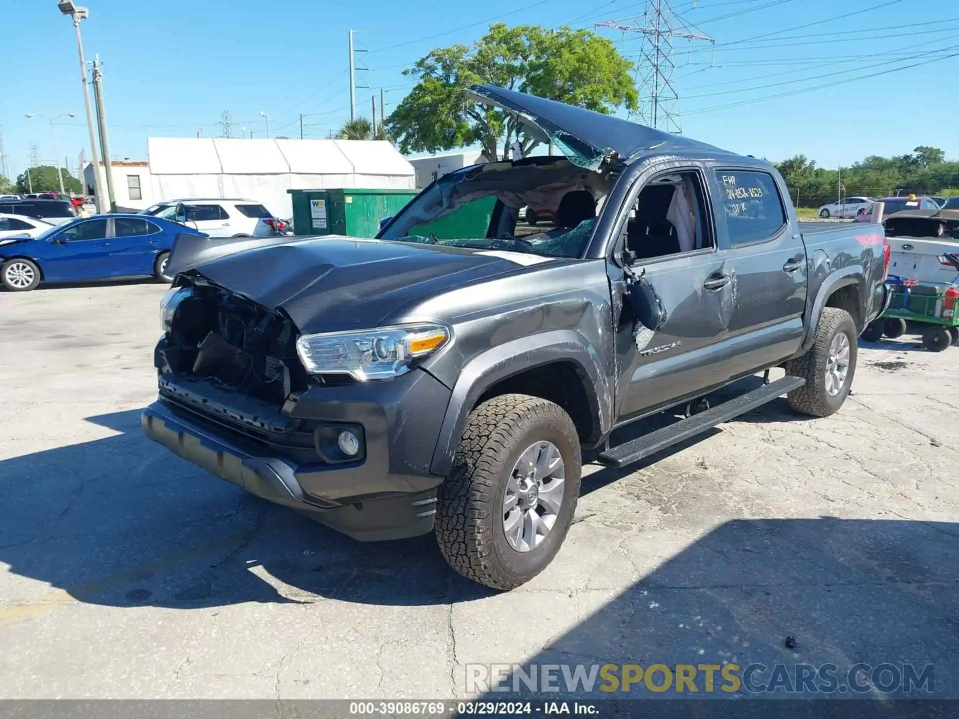 2 Photograph of a damaged car 3TMAZ5CN4KM105249 TOYOTA TACOMA 2019