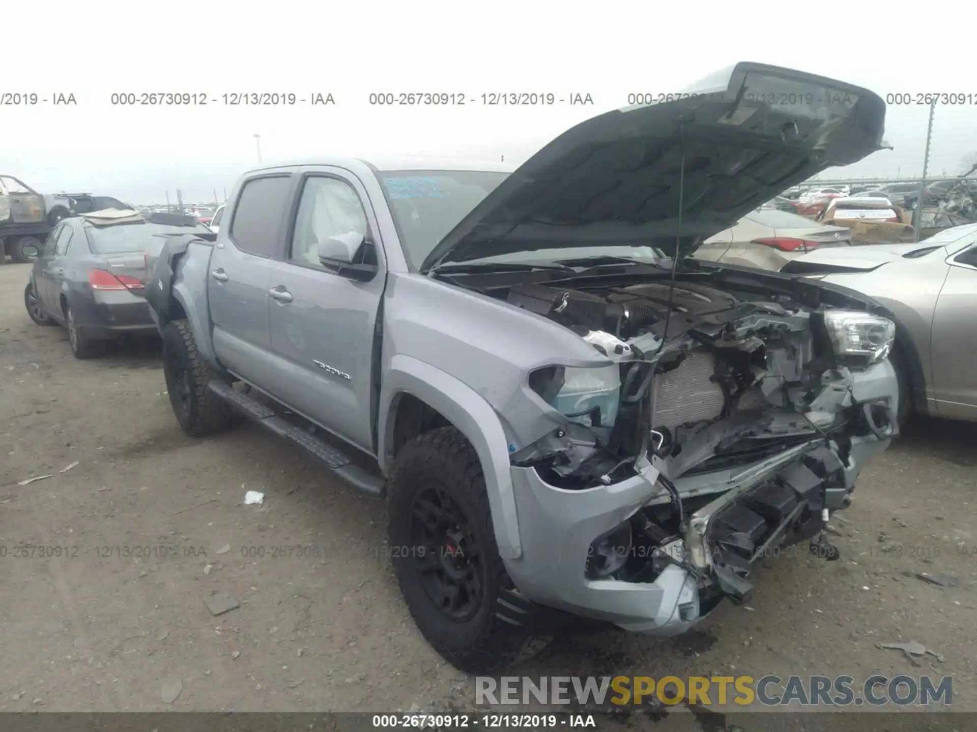 1 Photograph of a damaged car 3TMAZ5CN7KM098622 TOYOTA TACOMA 2019