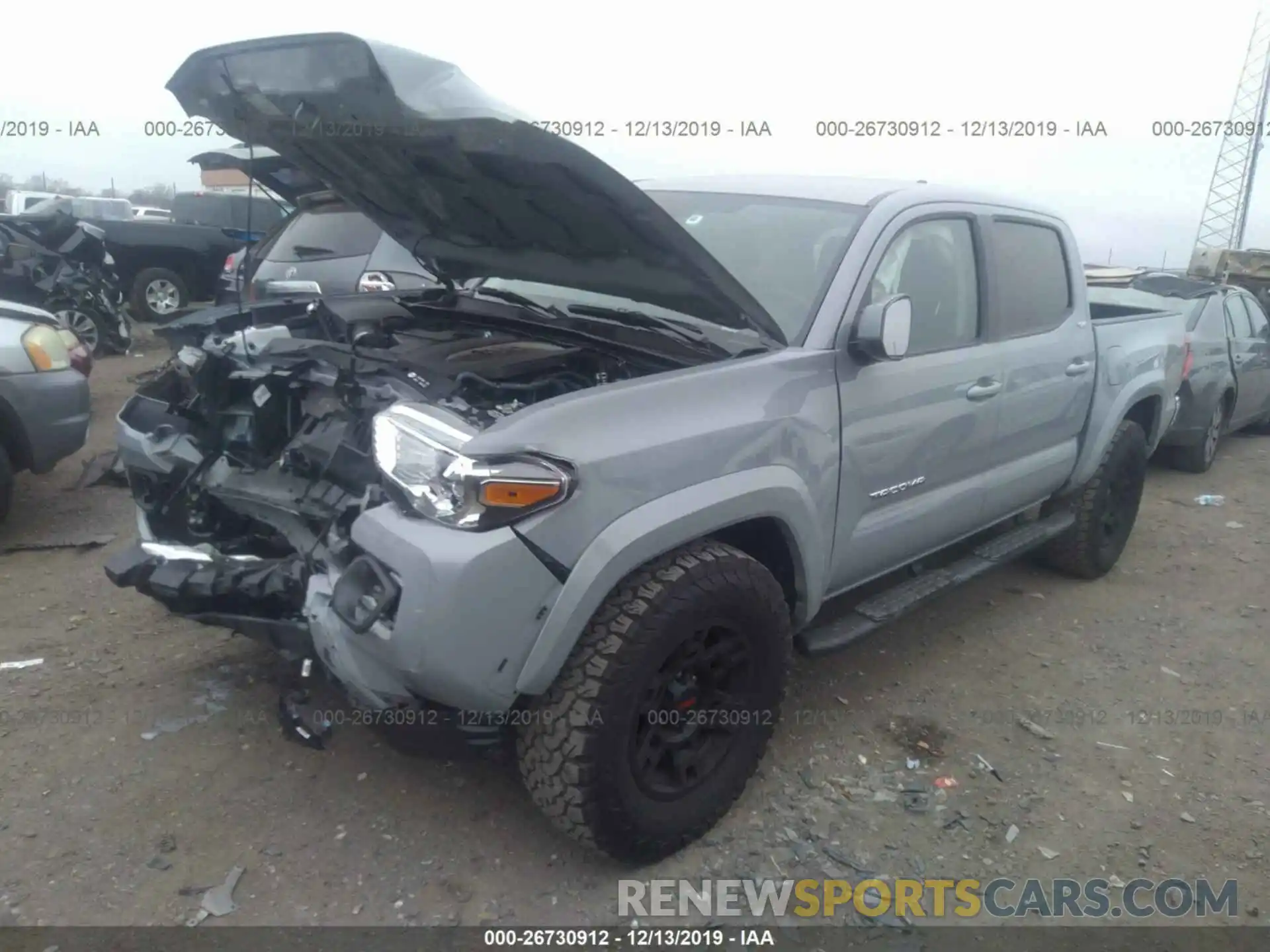 2 Photograph of a damaged car 3TMAZ5CN7KM098622 TOYOTA TACOMA 2019