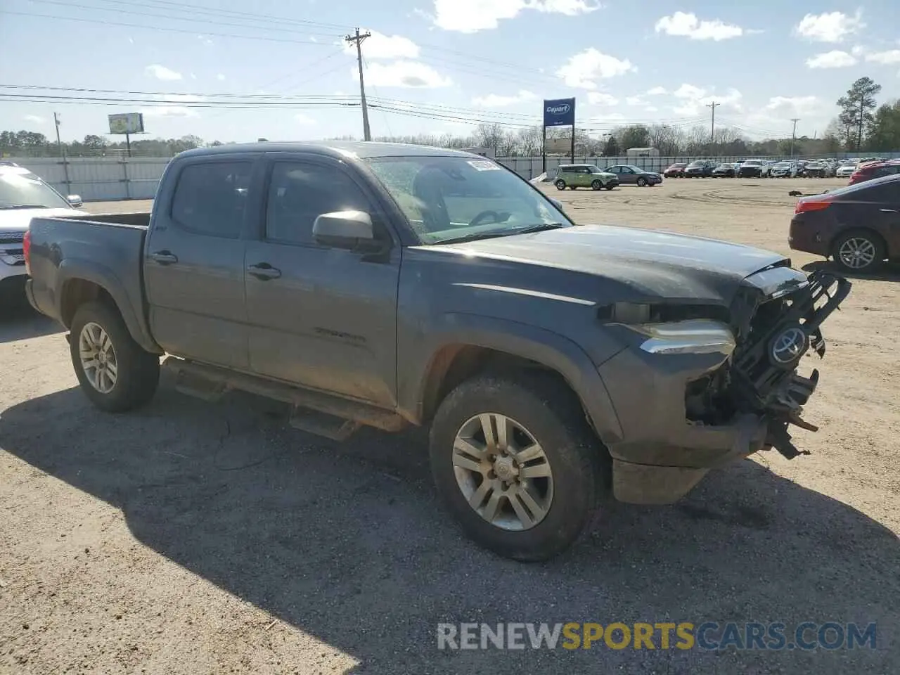 4 Photograph of a damaged car 3TMAZ5CN7KM114592 TOYOTA TACOMA 2019
