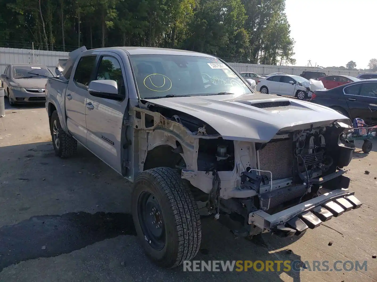 1 Photograph of a damaged car 3TMAZ5CN8KM088777 TOYOTA TACOMA 2019