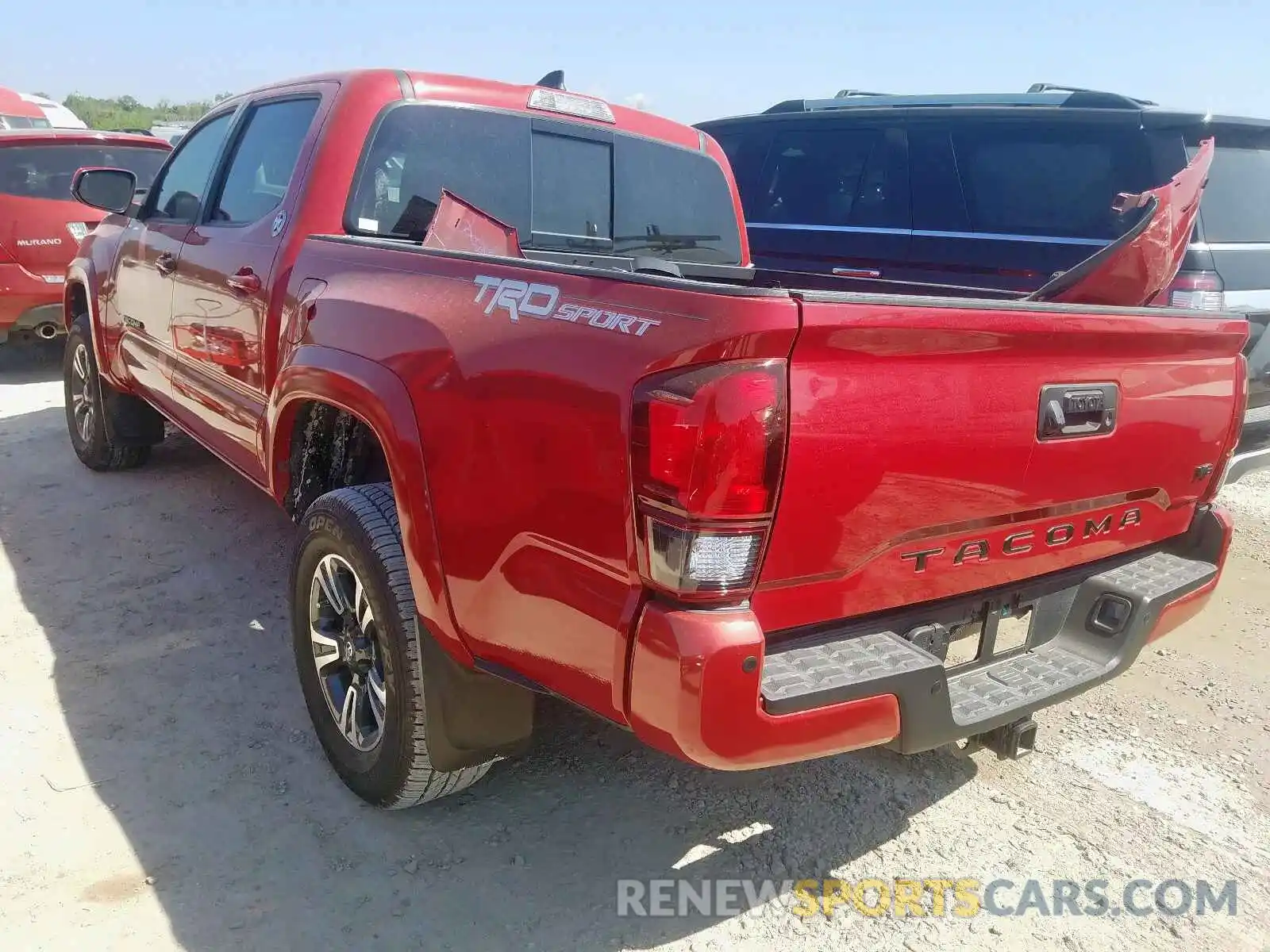 3 Photograph of a damaged car 3TMAZ5CN8KM093655 TOYOTA TACOMA 2019