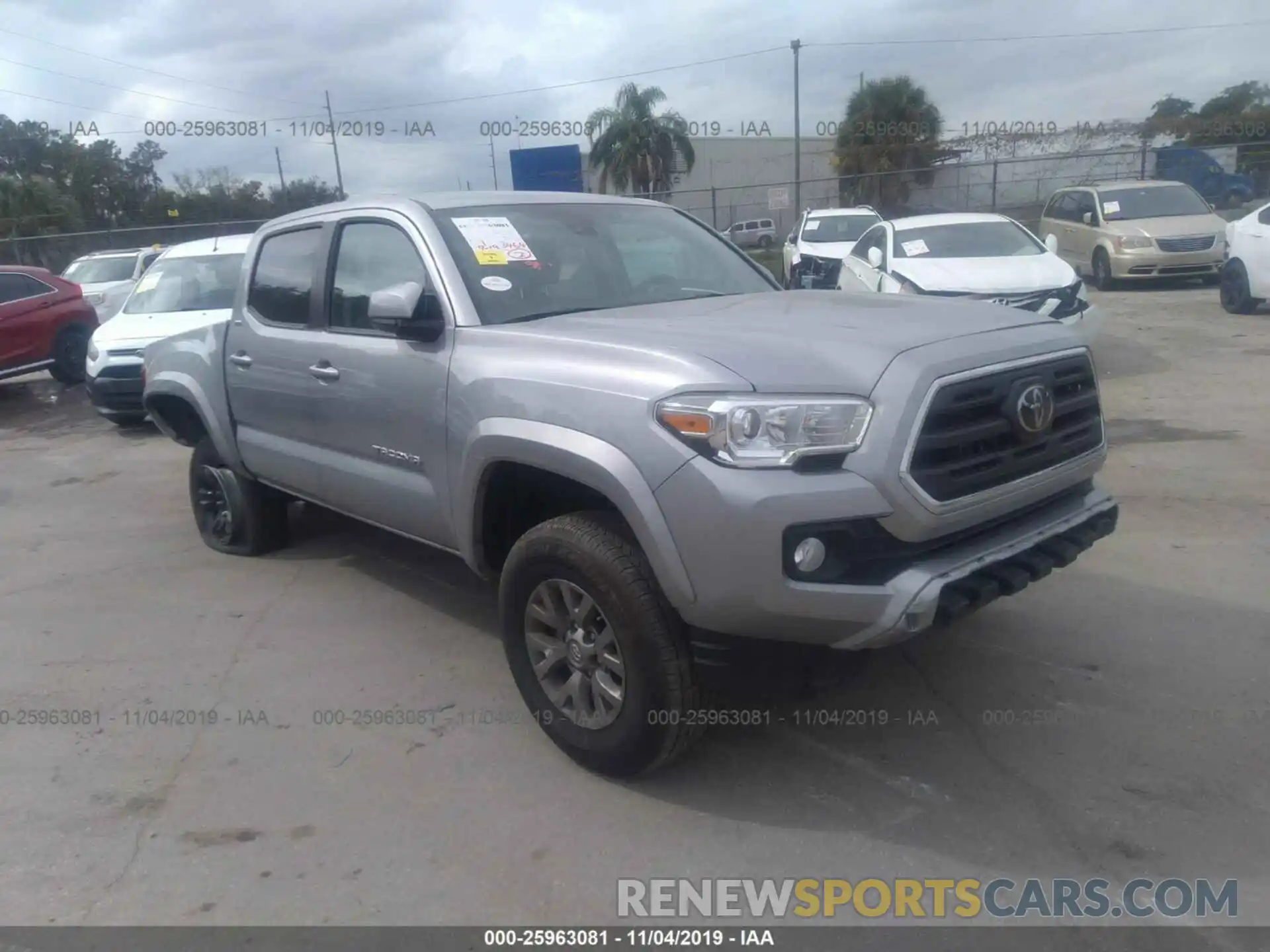 1 Photograph of a damaged car 3TMAZ5CN8KM104962 TOYOTA TACOMA 2019