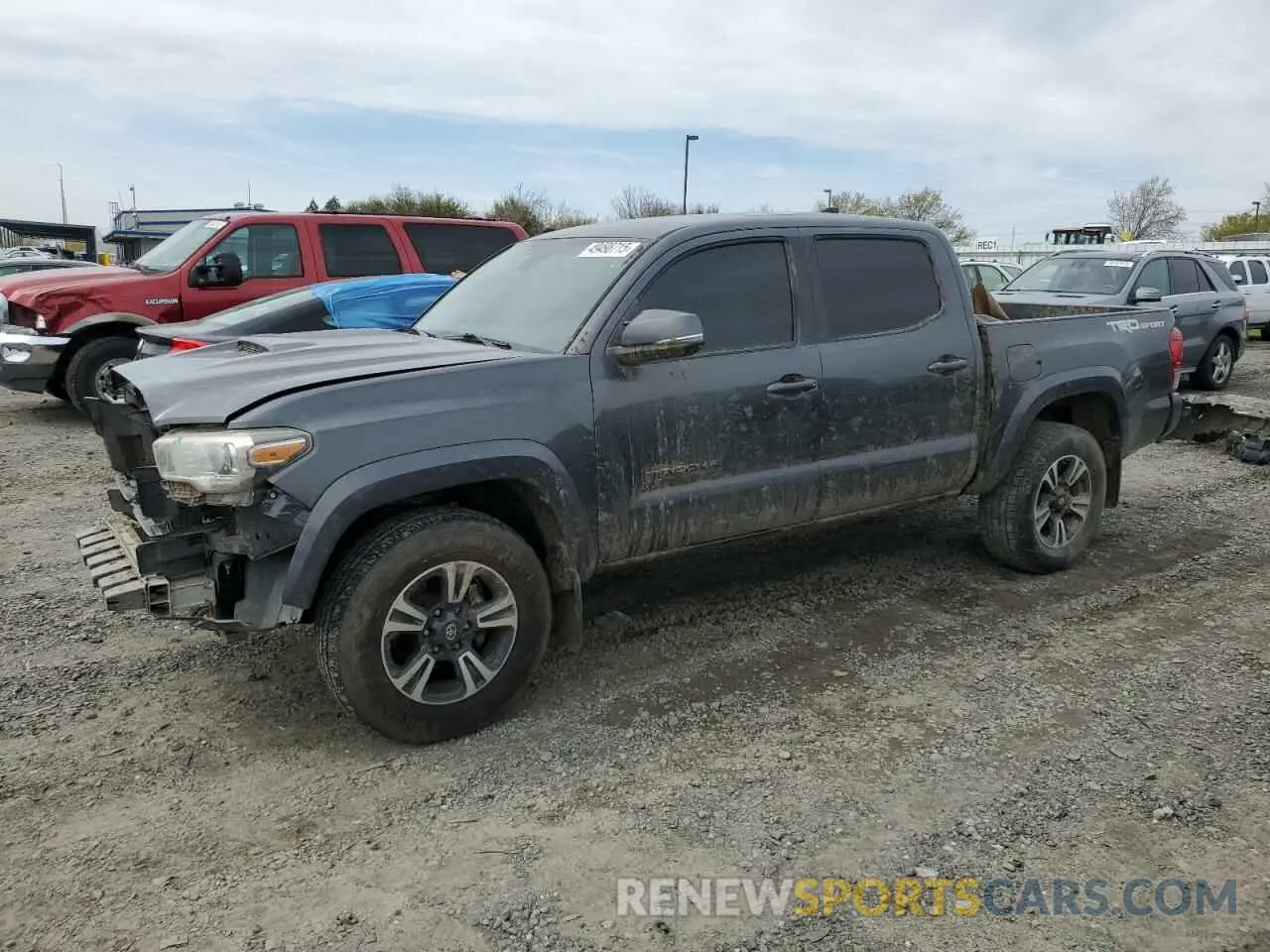 1 Photograph of a damaged car 3TMAZ5CN9KM090828 TOYOTA TACOMA 2019