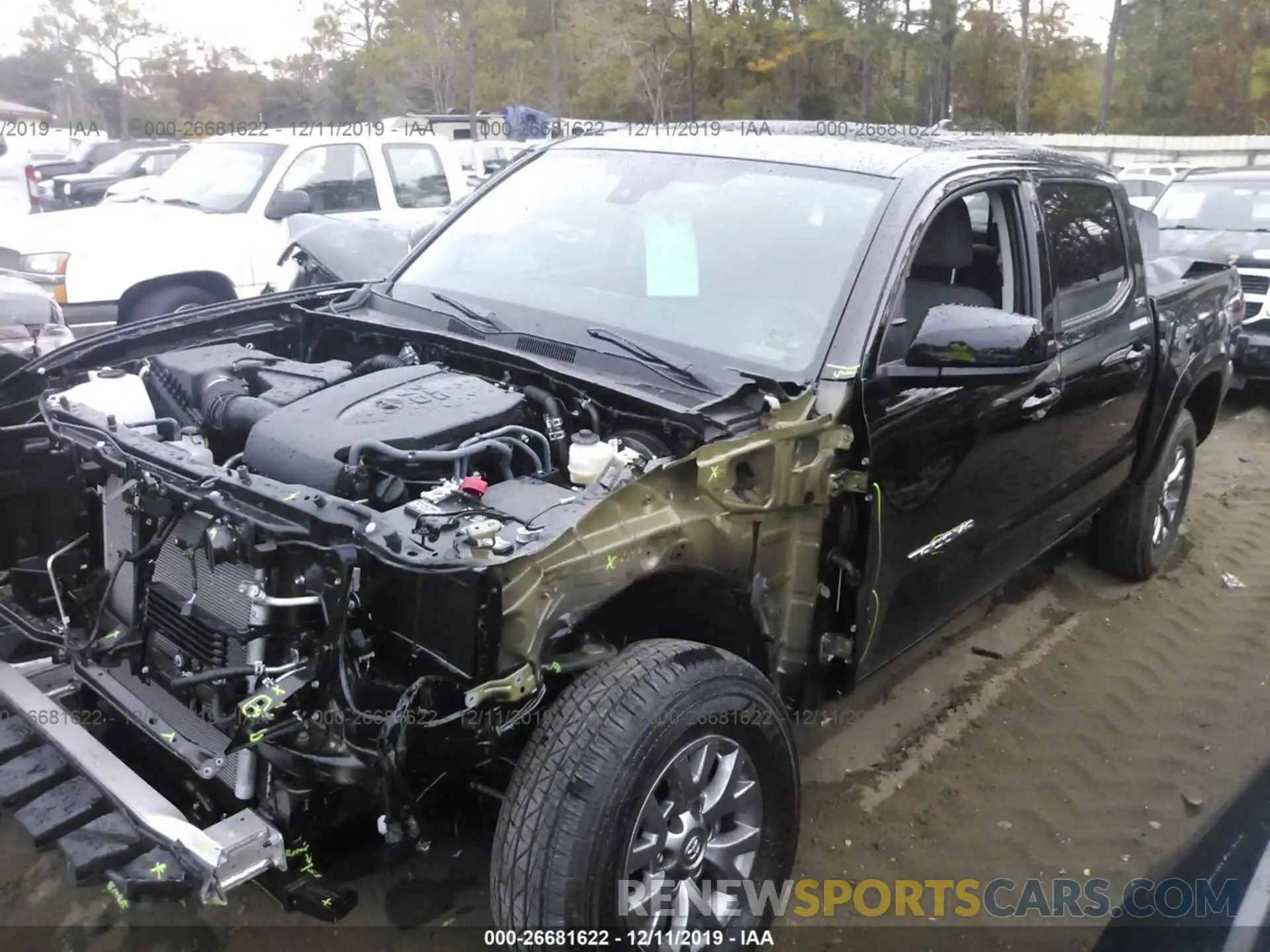 2 Photograph of a damaged car 3TMAZ5CN9KM093115 TOYOTA TACOMA 2019