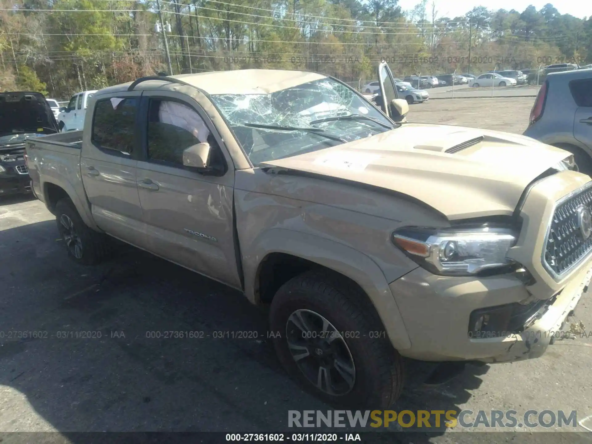 1 Photograph of a damaged car 3TMAZ5CN9KM093499 TOYOTA TACOMA 2019