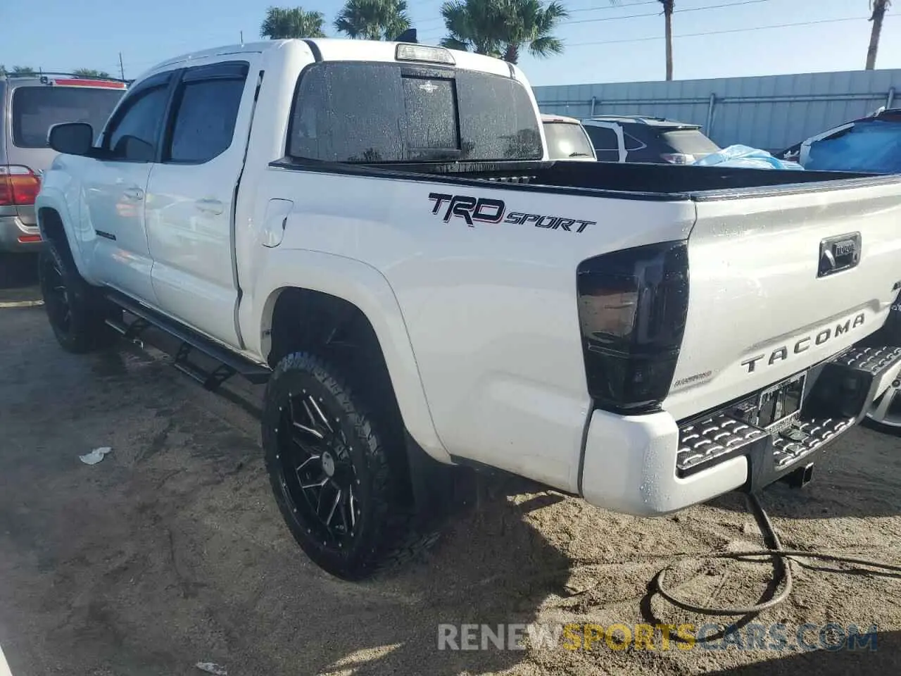 2 Photograph of a damaged car 3TMAZ5CN9KM112553 TOYOTA TACOMA 2019