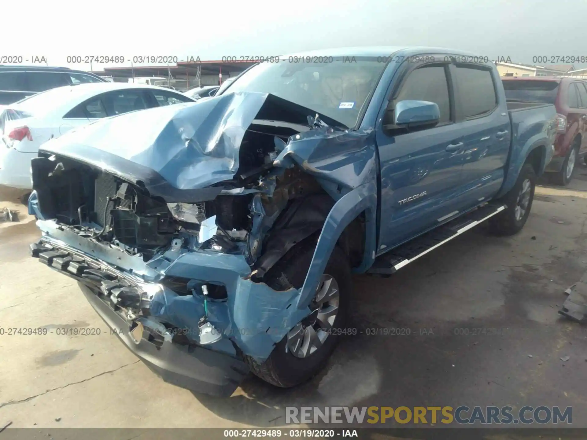 2 Photograph of a damaged car 3TMAZ5CNXKM091471 TOYOTA TACOMA 2019