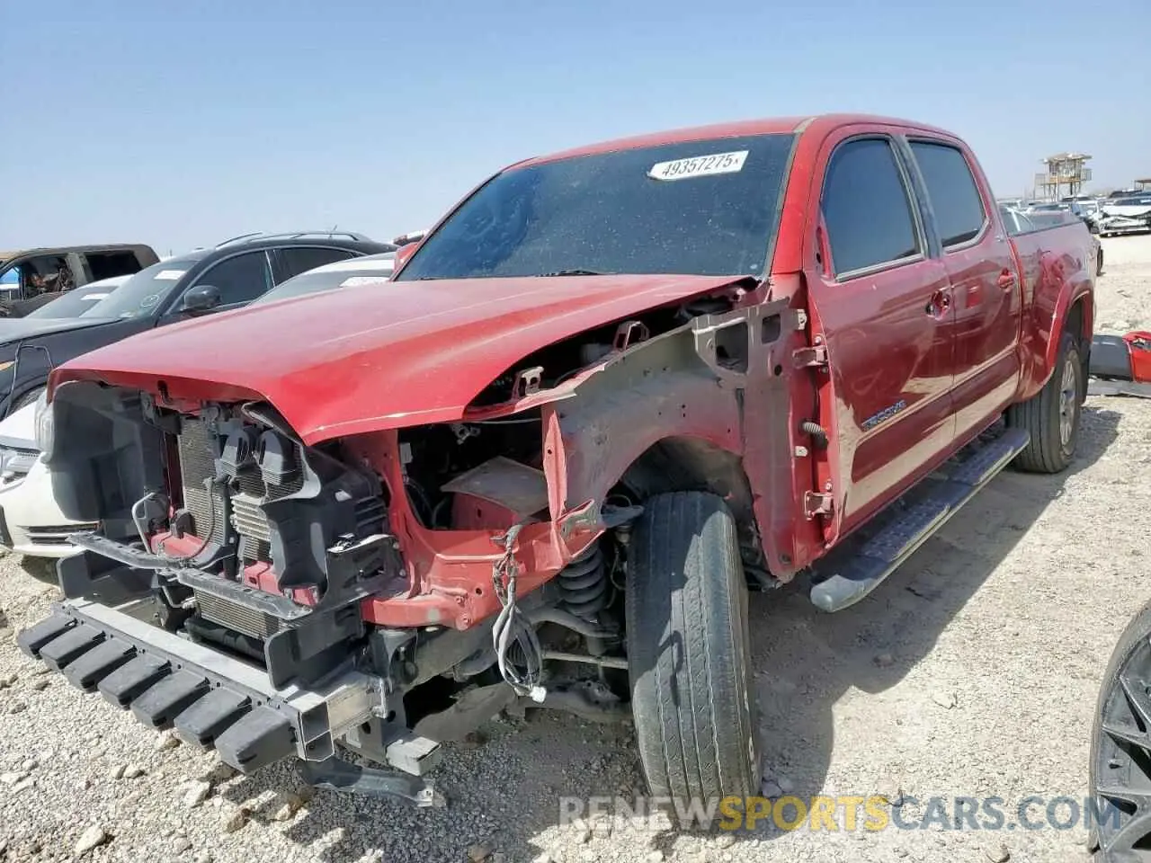 1 Photograph of a damaged car 3TMBZ5DN2KM022454 TOYOTA TACOMA 2019