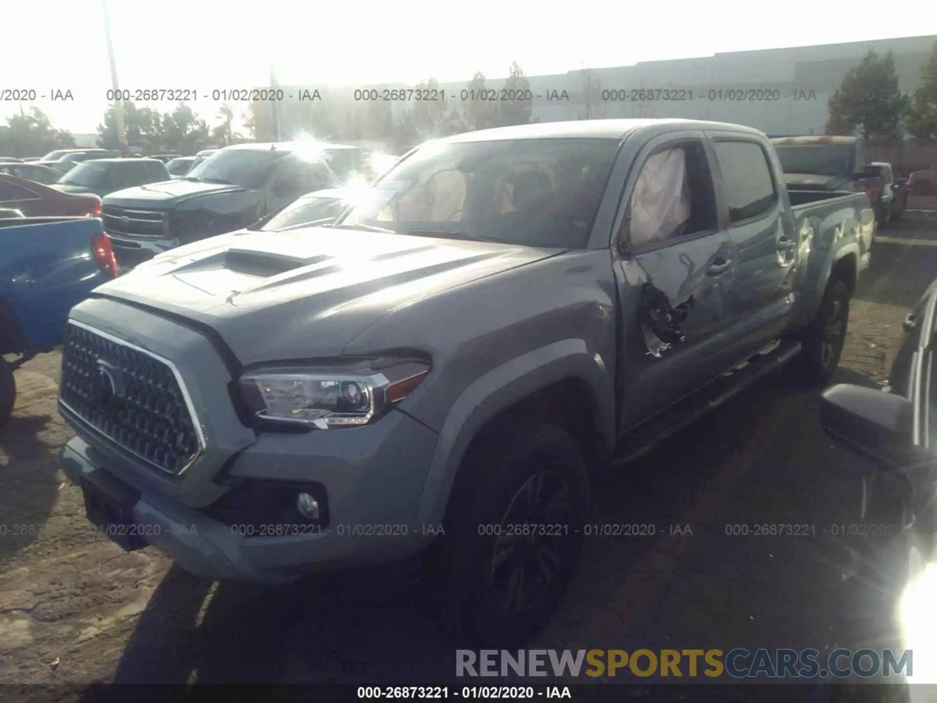 2 Photograph of a damaged car 3TMBZ5DN7KM021199 TOYOTA TACOMA 2019