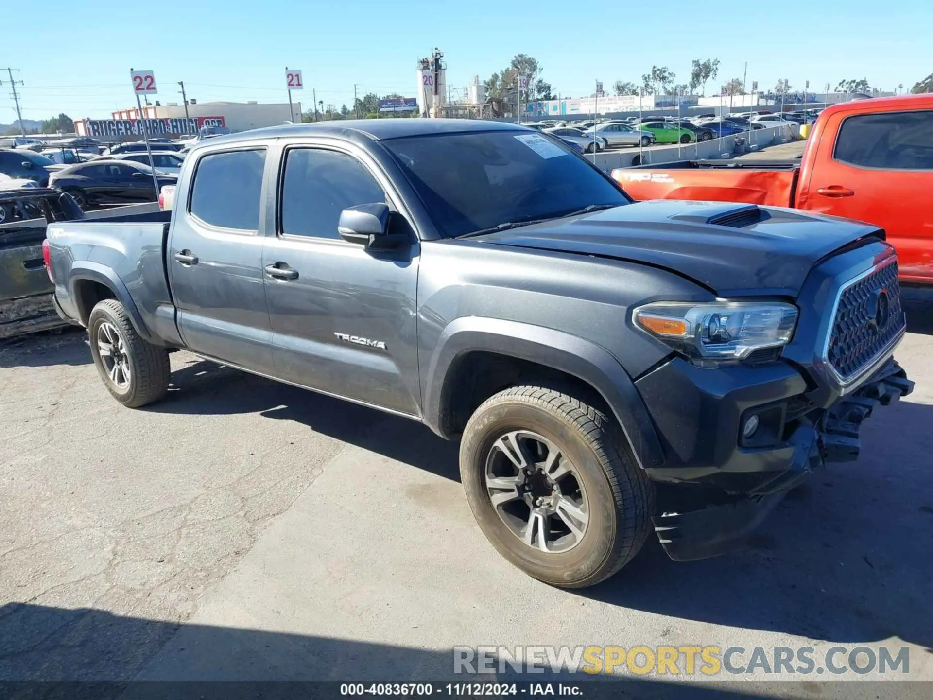 1 Photograph of a damaged car 3TMBZ5DN7KM021607 TOYOTA TACOMA 2019